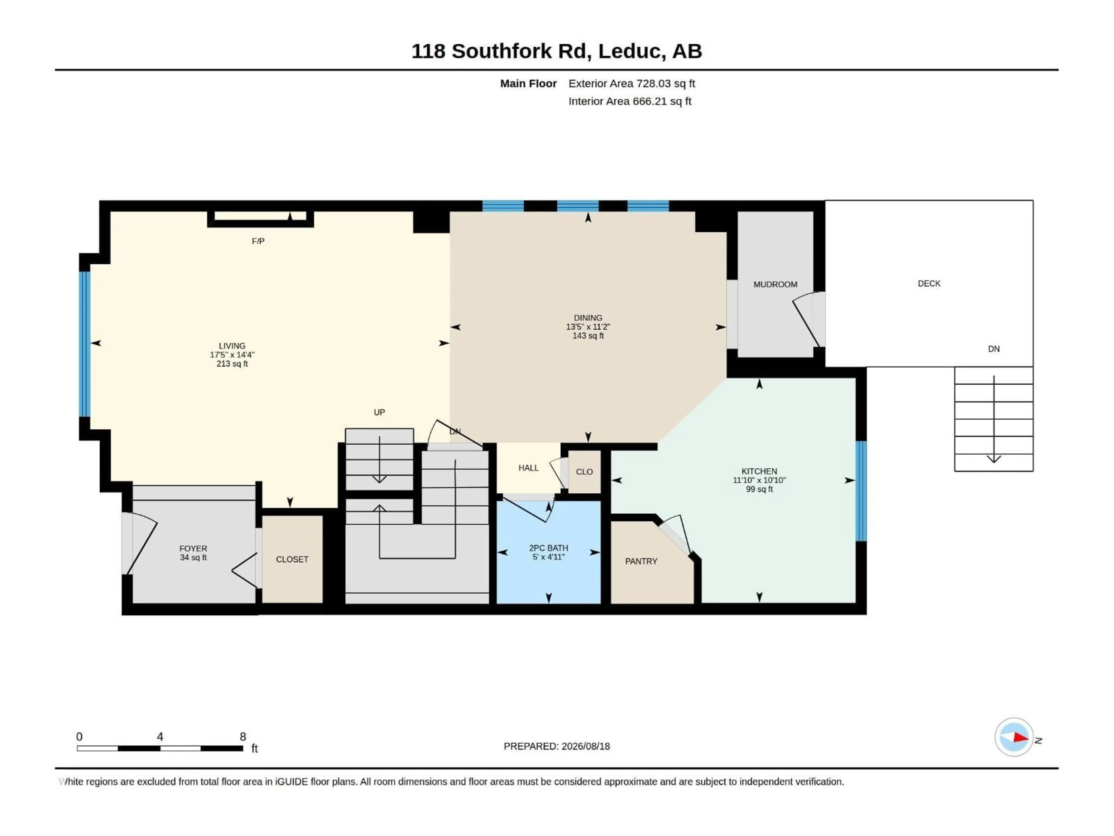 Floor plan for 118 SOUTHFORK RD, Leduc Alberta T9E1E2