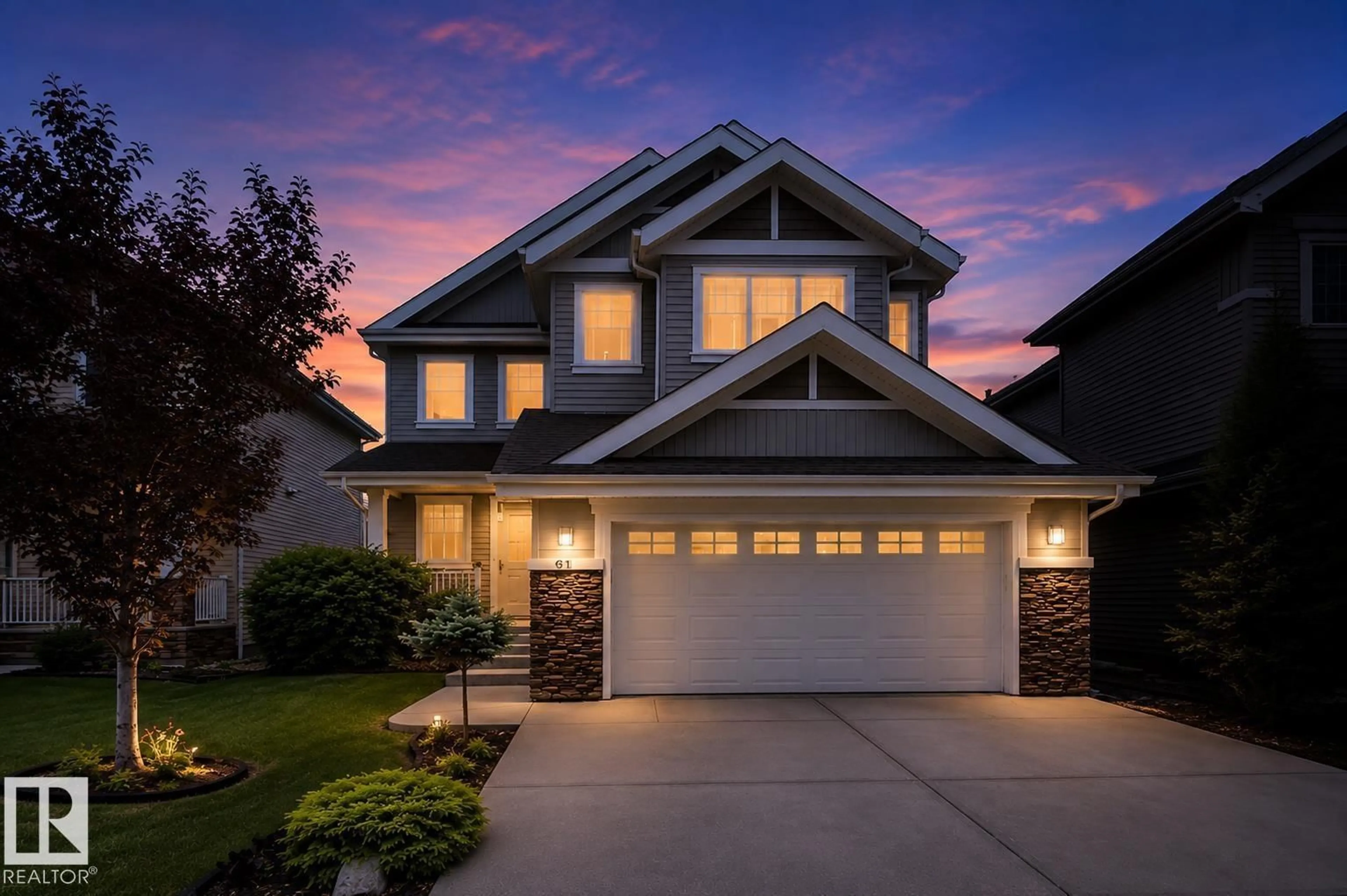 Home with vinyl exterior material, street for 4231 SAVARYN DR, Edmonton Alberta T6X1N8