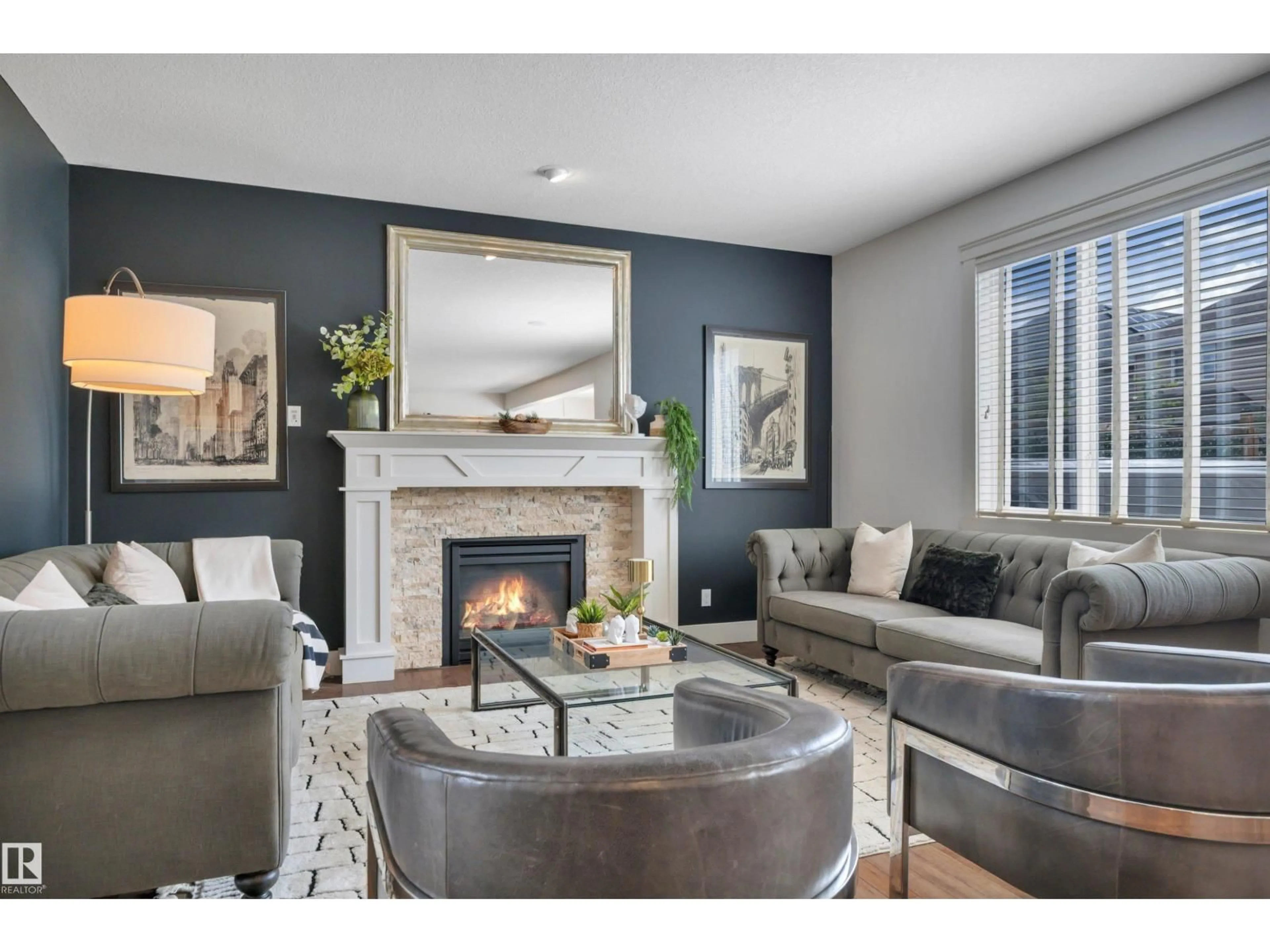 Living room with furniture, unknown for 4231 SAVARYN DR, Edmonton Alberta T6X1N8