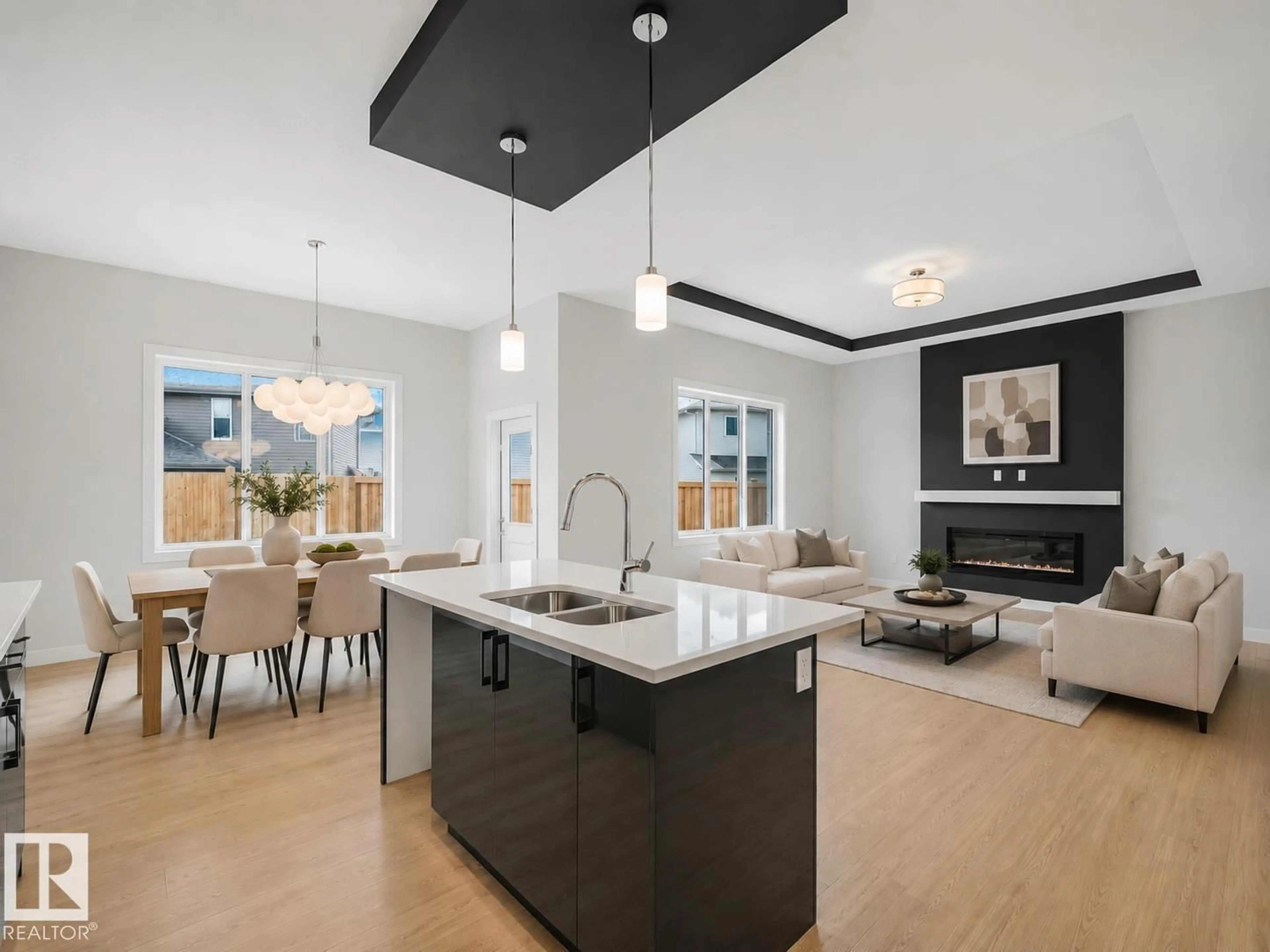 Open concept kitchen, unknown for 22 DALQUIST BAY, Leduc Alberta T9E1N7