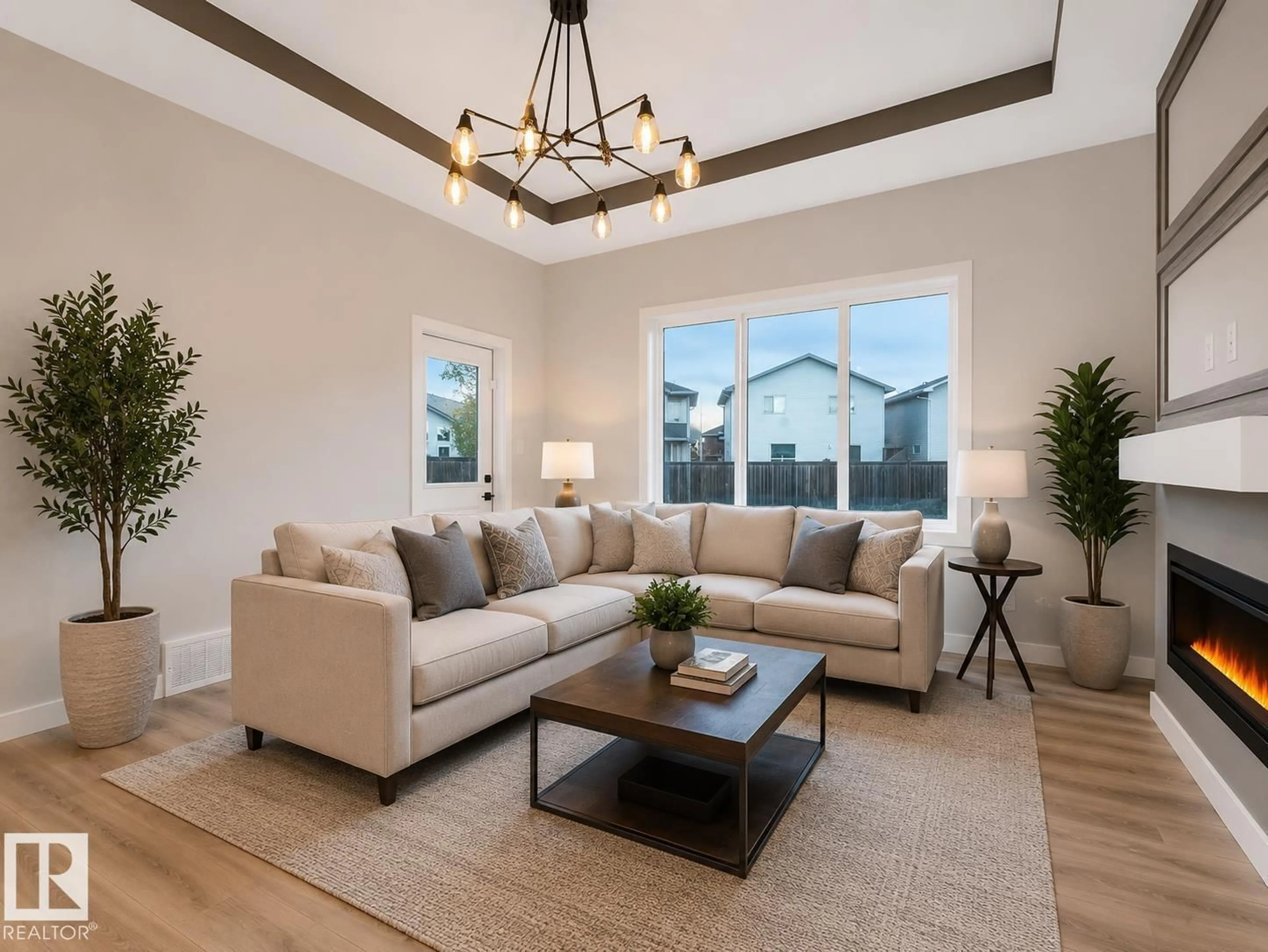 Living room with furniture, unknown for 36 DALQUIST BAY, Leduc Alberta T9E1N7