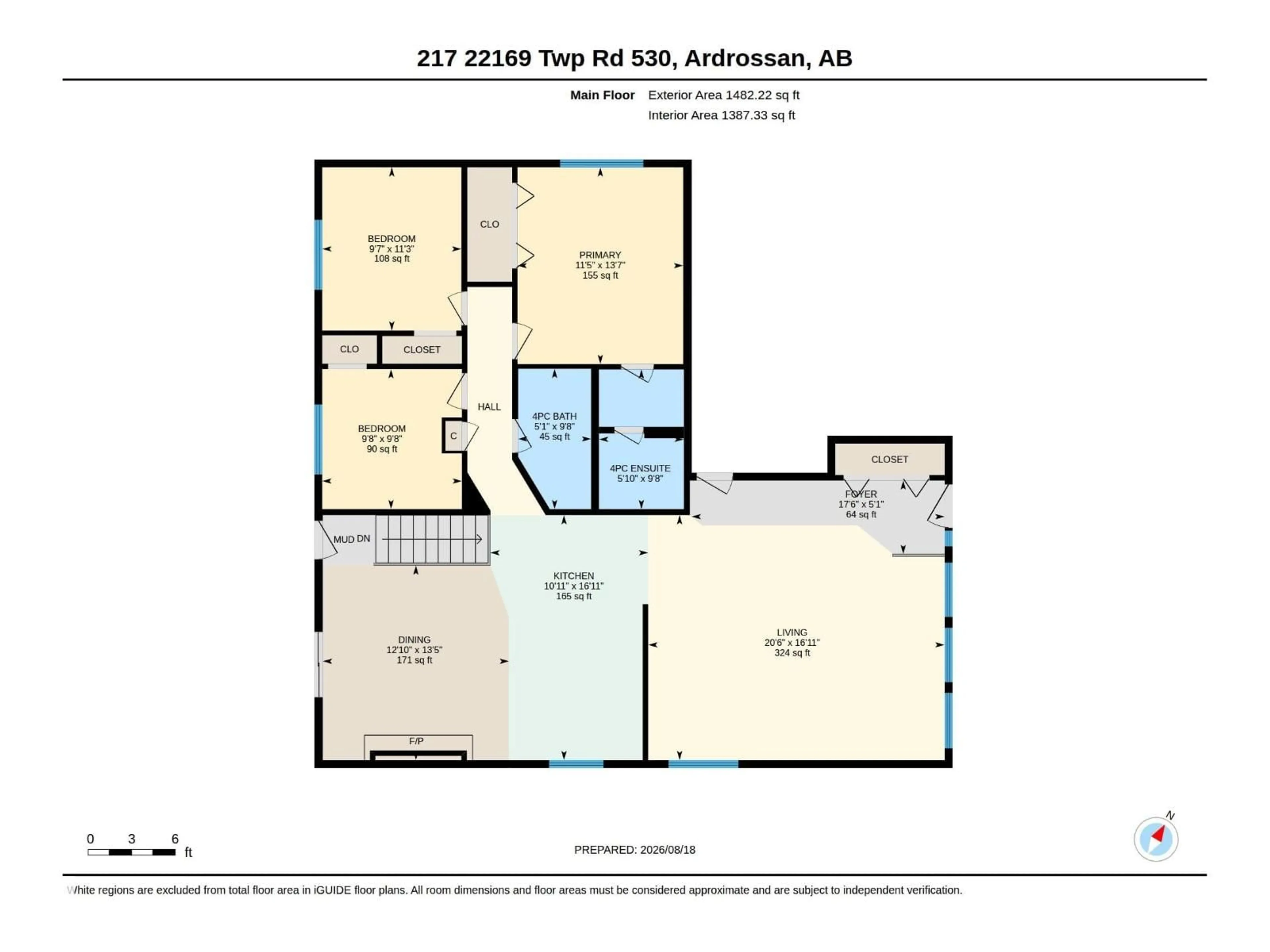 Floor plan for 217 - 22169 TWP ROAD 530, Rural Strathcona County Alberta T8E2J1