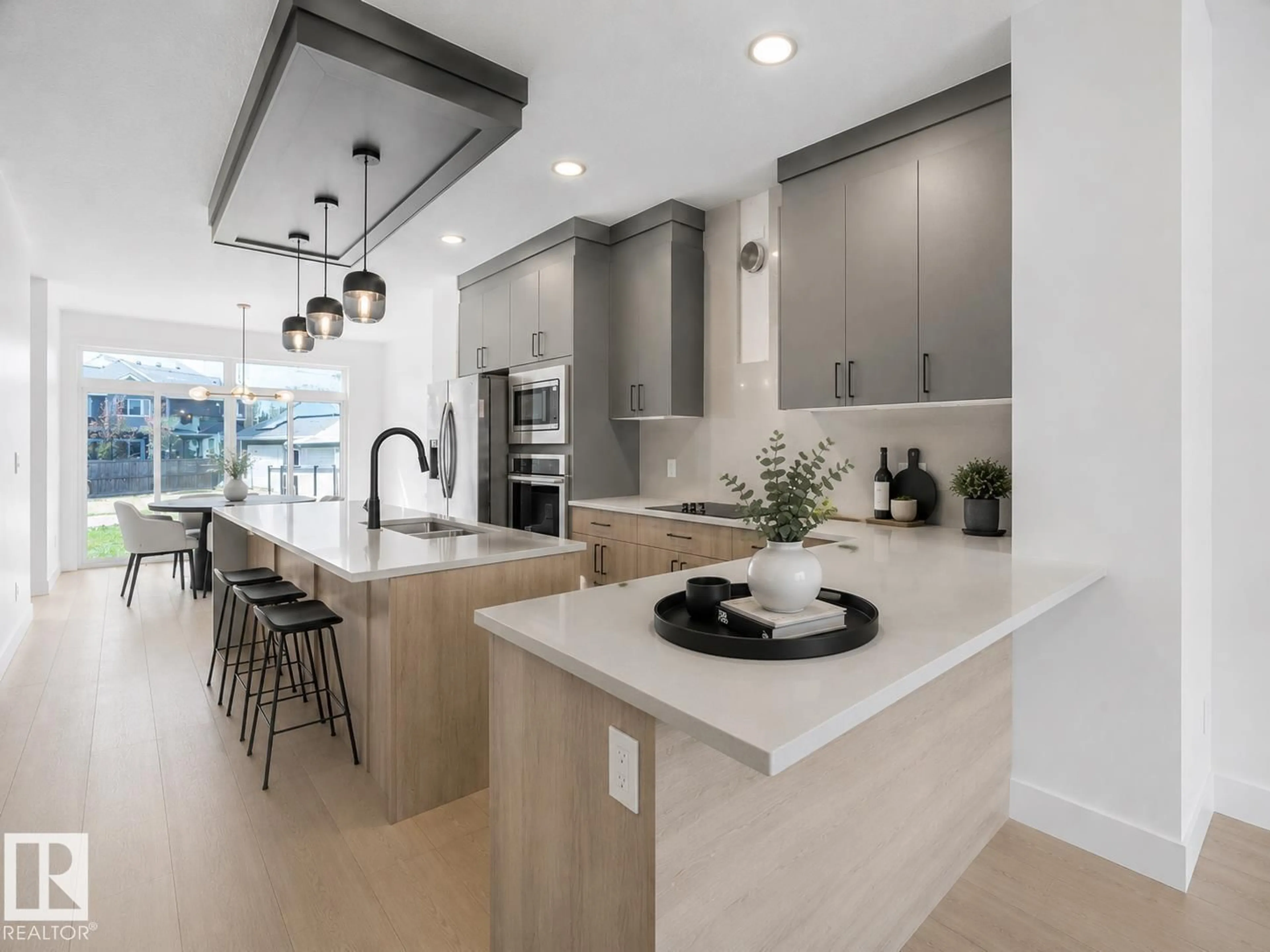 Open concept kitchen, unknown for NW - 13843 110A AV, Edmonton Alberta T5M2N1