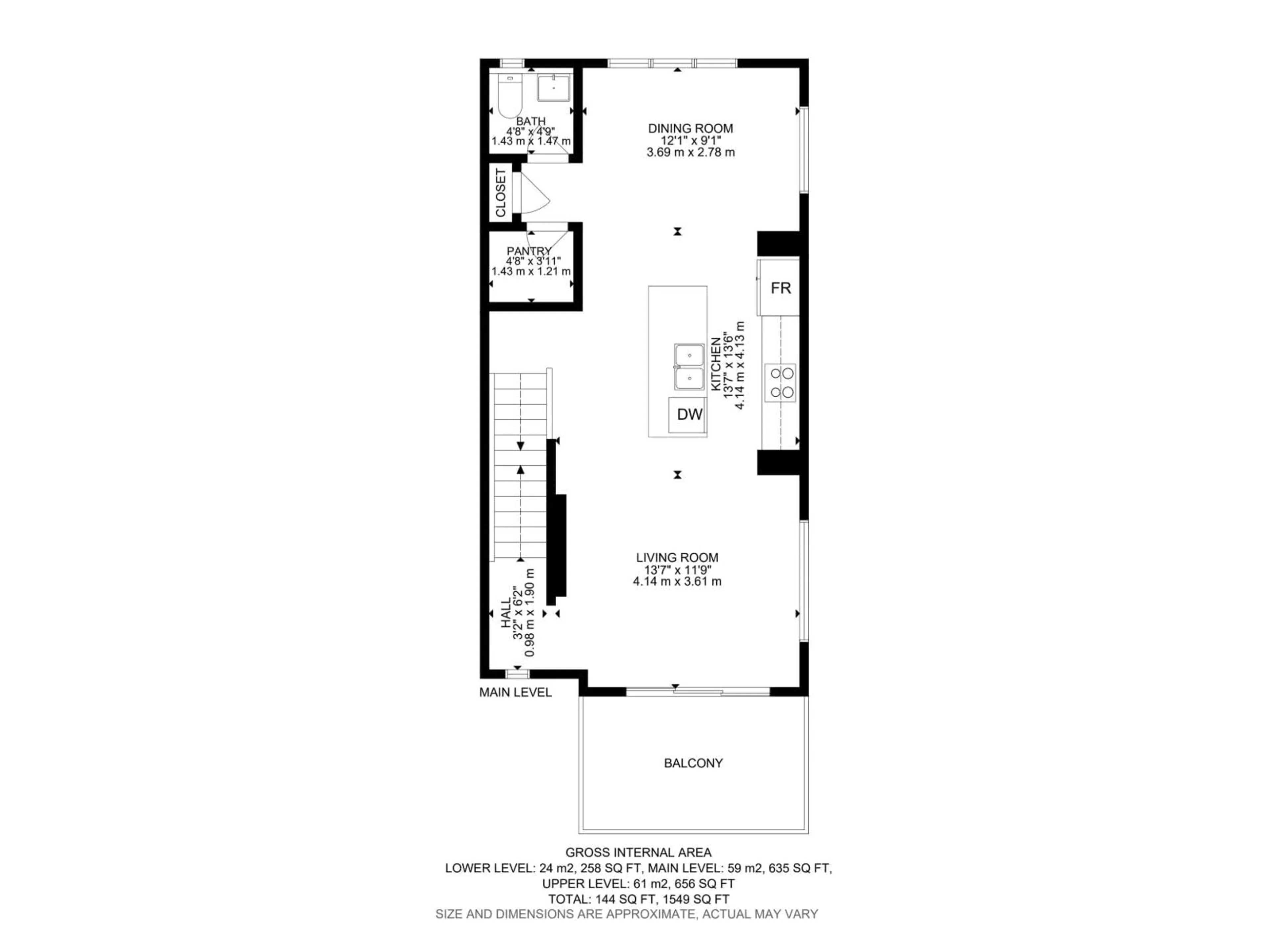 Floor plan for SW - 409 32 ST, Edmonton Alberta T6X3C8