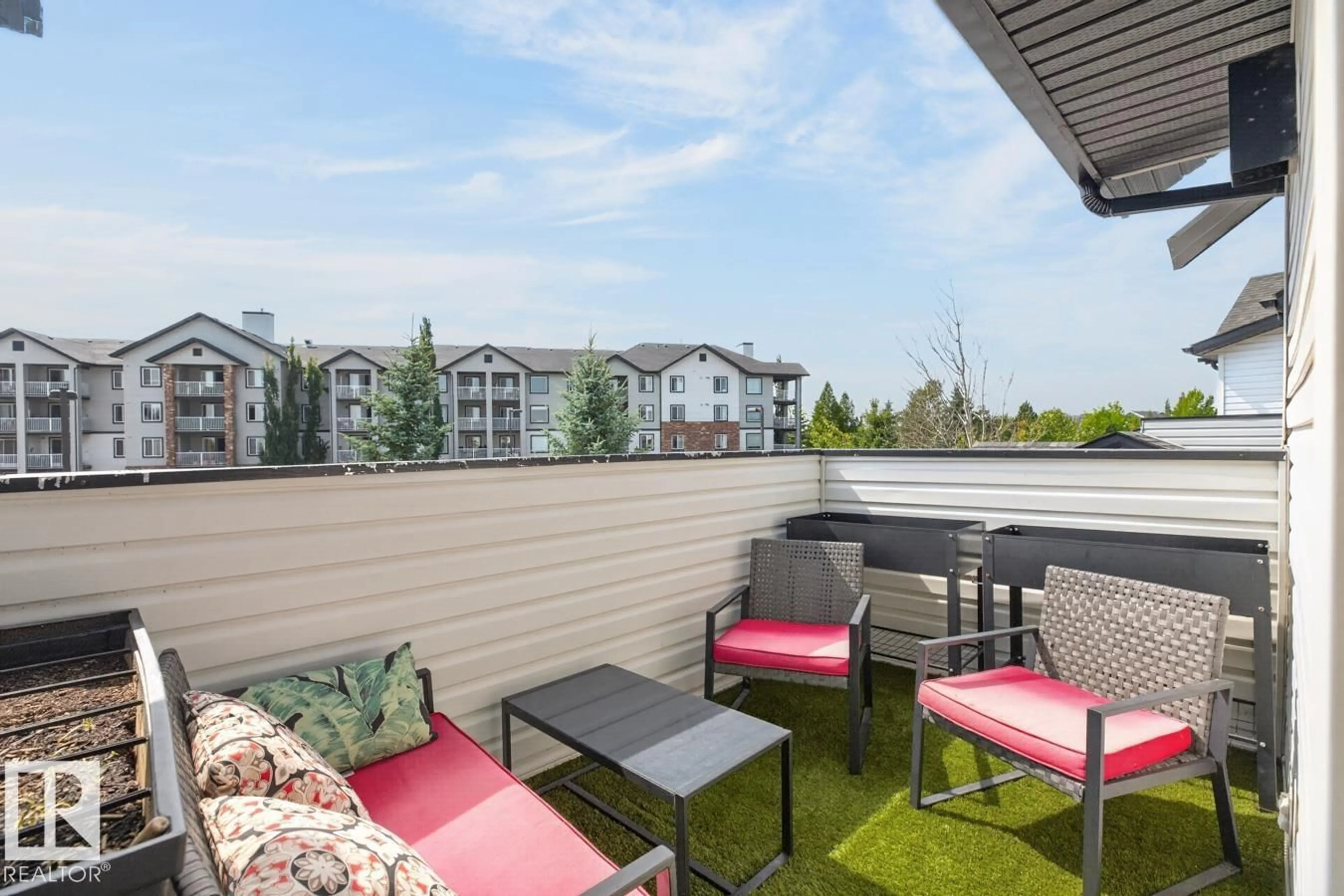 Patio, water/lake/river/ocean view for 11 - 87 CLOVER BAR LN, Sherwood Park Alberta T8H0C4