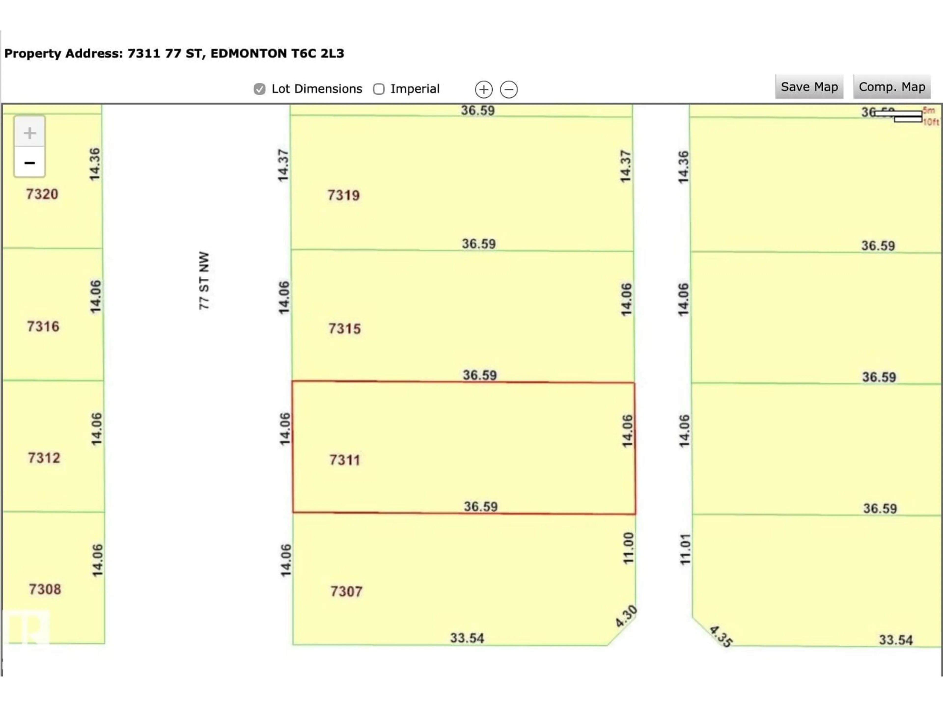 Floor plan for 7311 77 ST, Edmonton Alberta T6C2L3