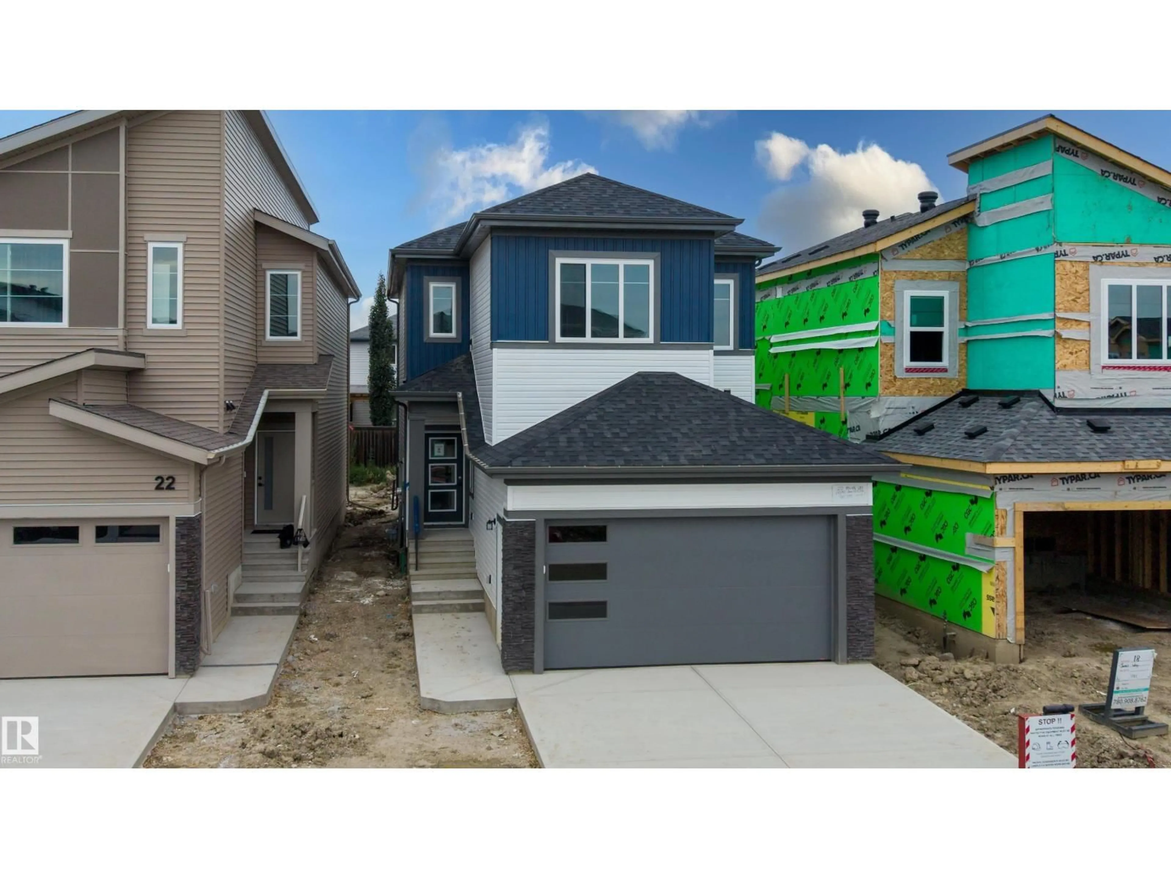 Home with vinyl exterior material, street for 20 MUNN WY, Leduc Alberta T9E1X9