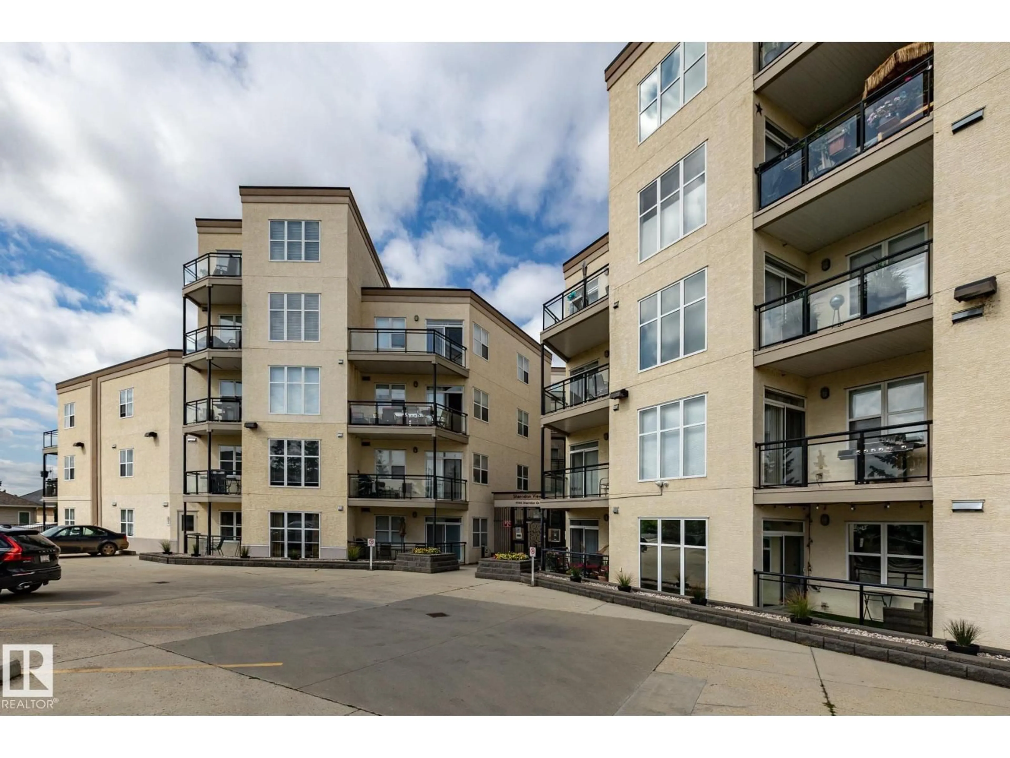 A pic from outside/outdoor area/front of a property/back of a property/a pic from drone, building for 305 - 9940 SHERRIDON DR, Fort Saskatchewan Alberta T8L4C9