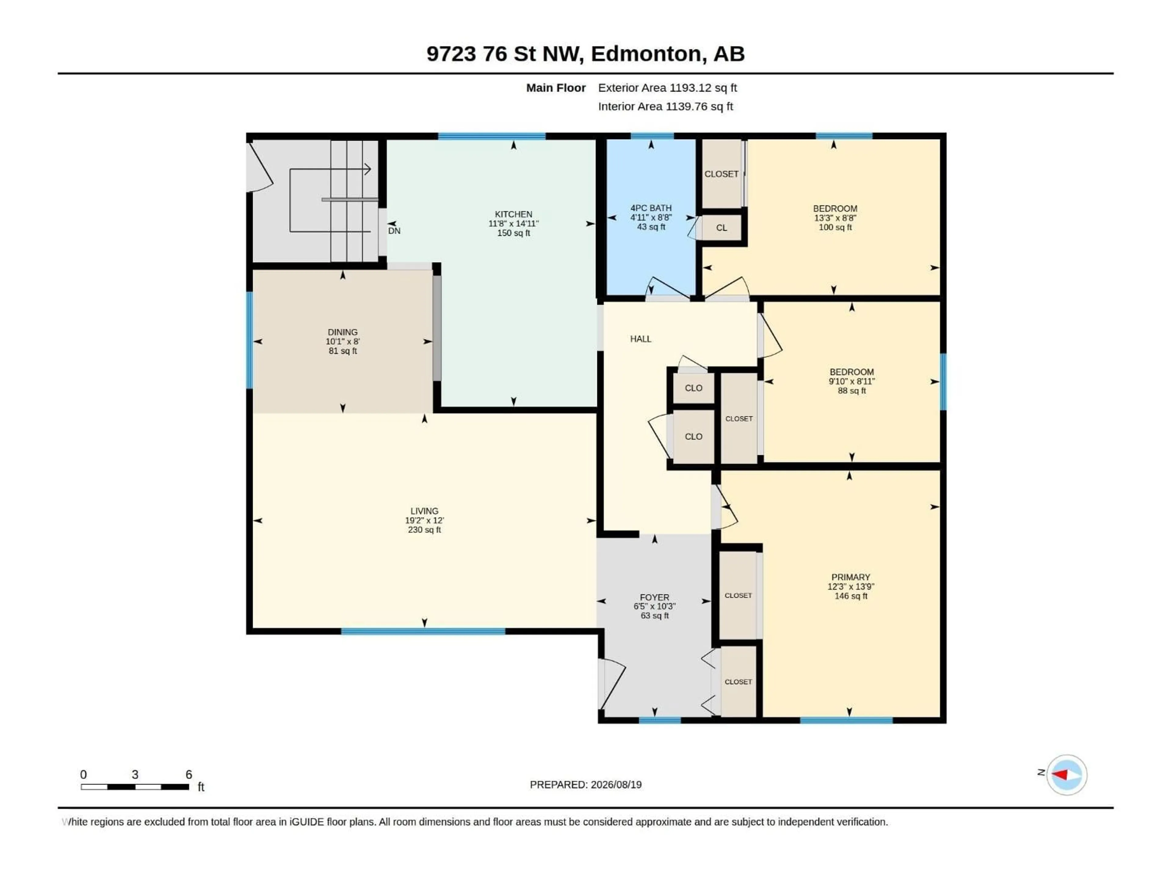 Floor plan for 9723 76 ST, Edmonton Alberta T6C2L1