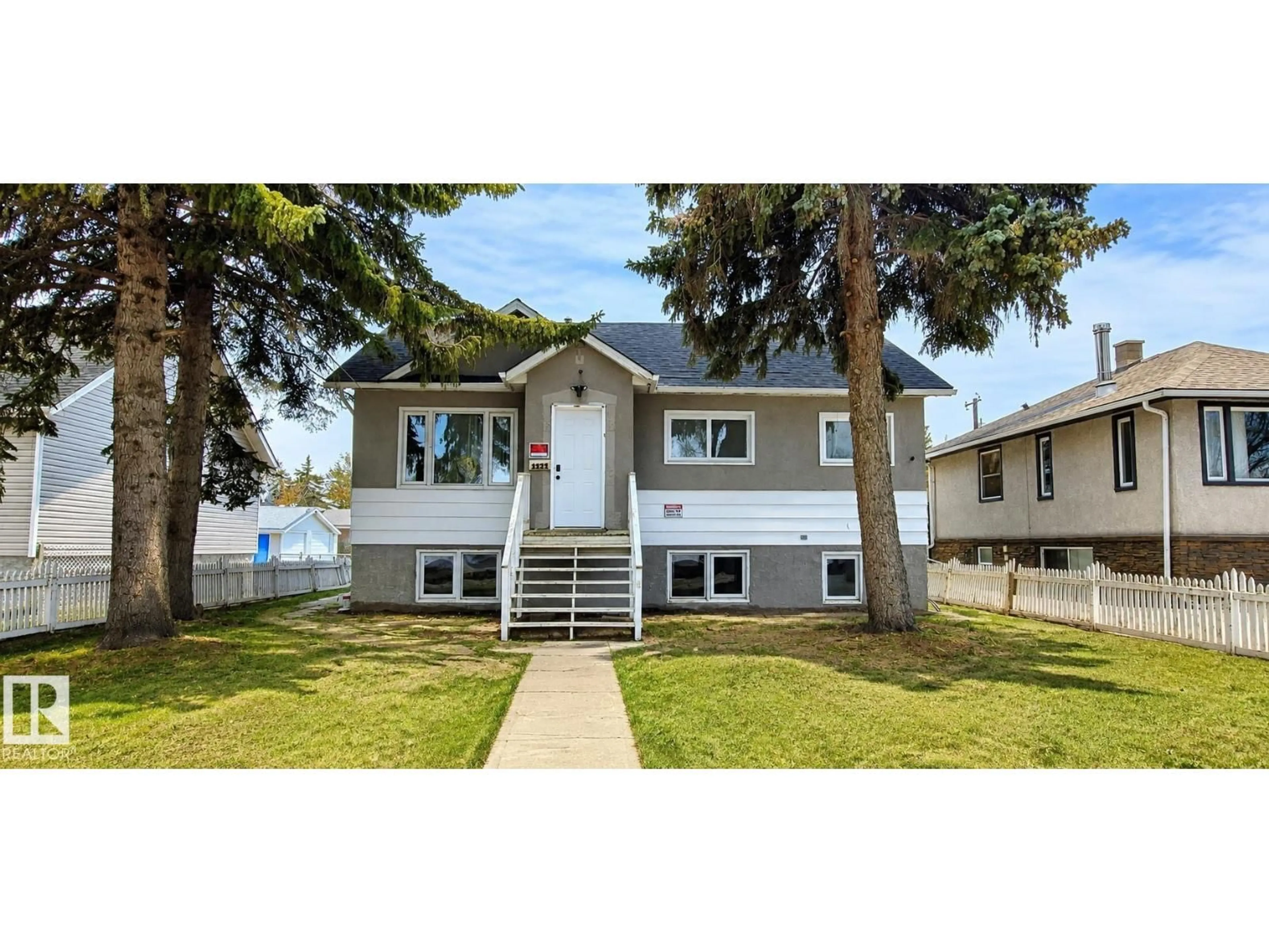 Home with vinyl exterior material, street for NW - 12916 123A ST, Edmonton Alberta T5L0K9