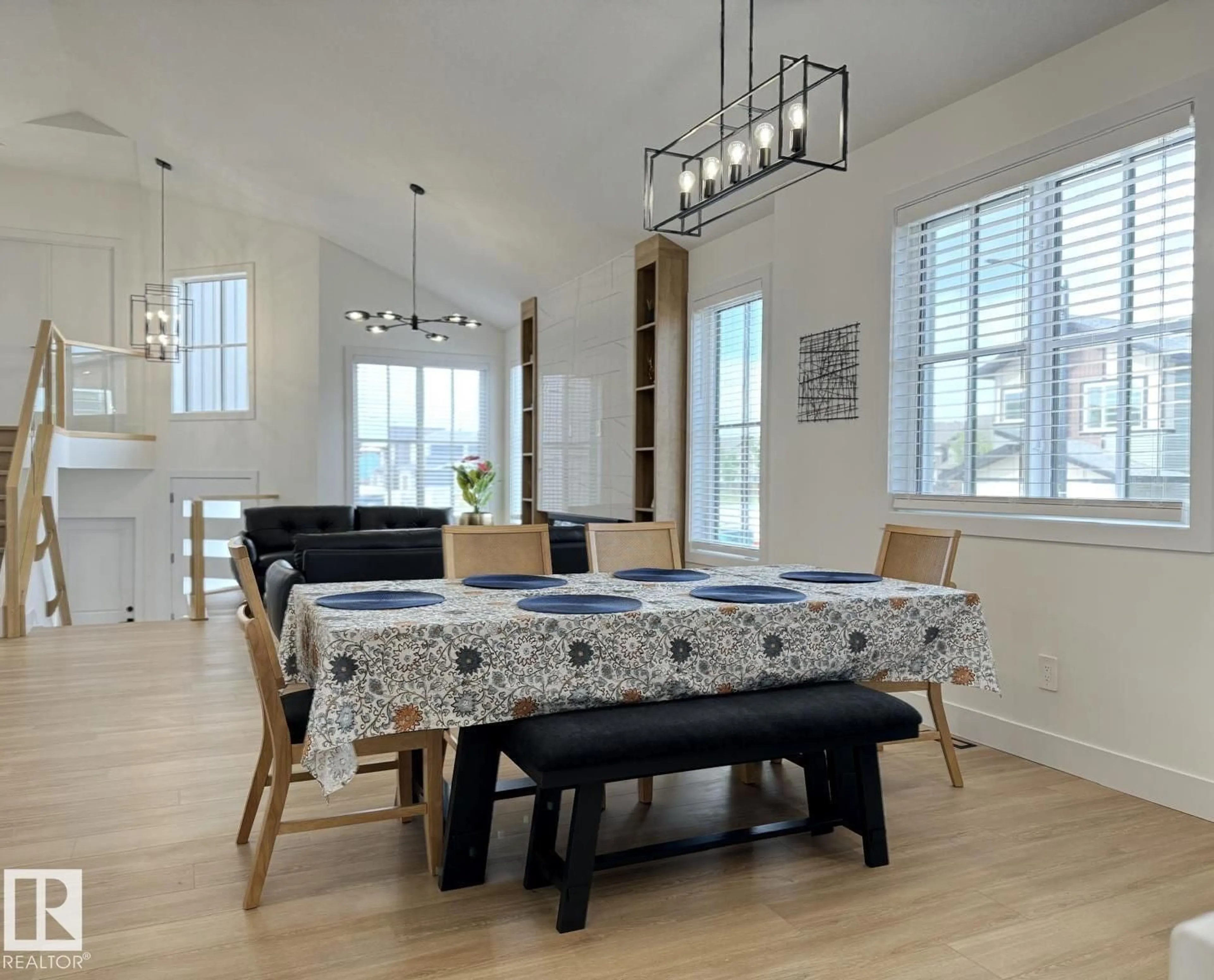Dining room, wood/laminate floor for 8903 MAYDAY WY, Edmonton Alberta T6X3E6