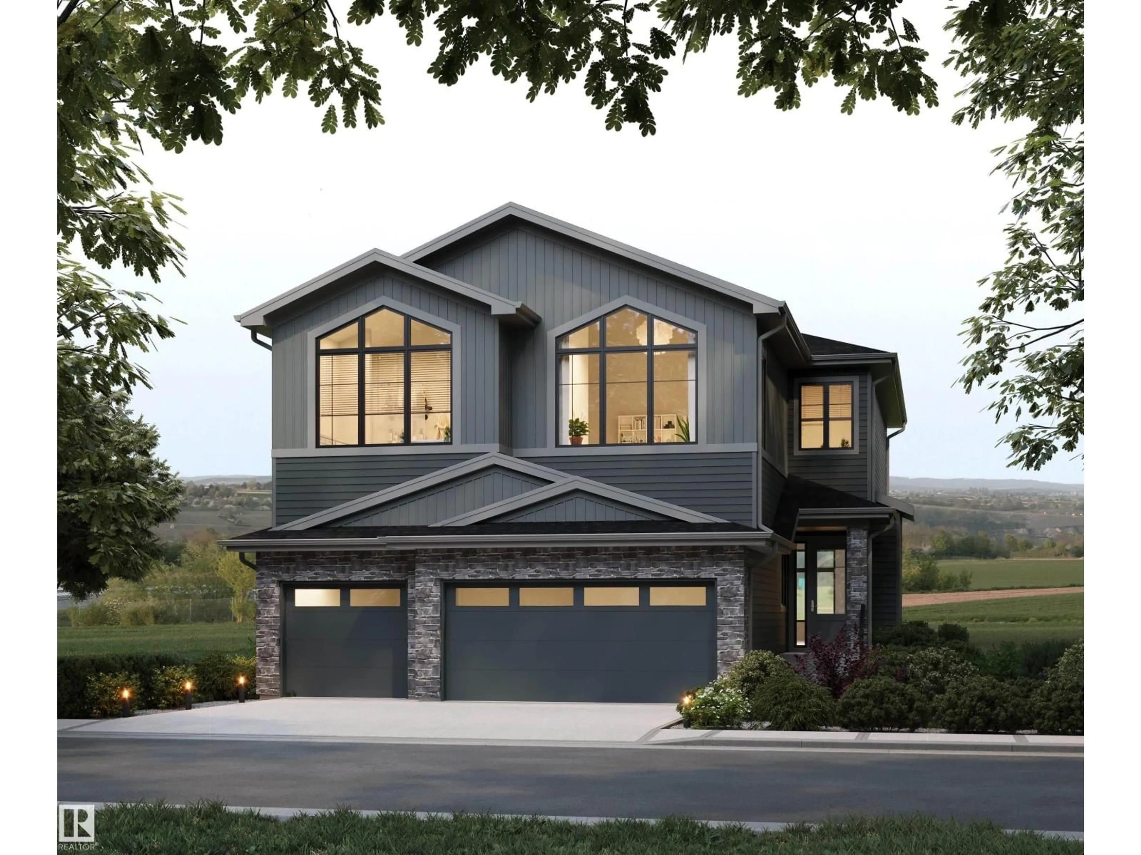 Home with vinyl exterior material, street for 25 BROOKSIDE DR, Sherwood Park Alberta T8H3B2