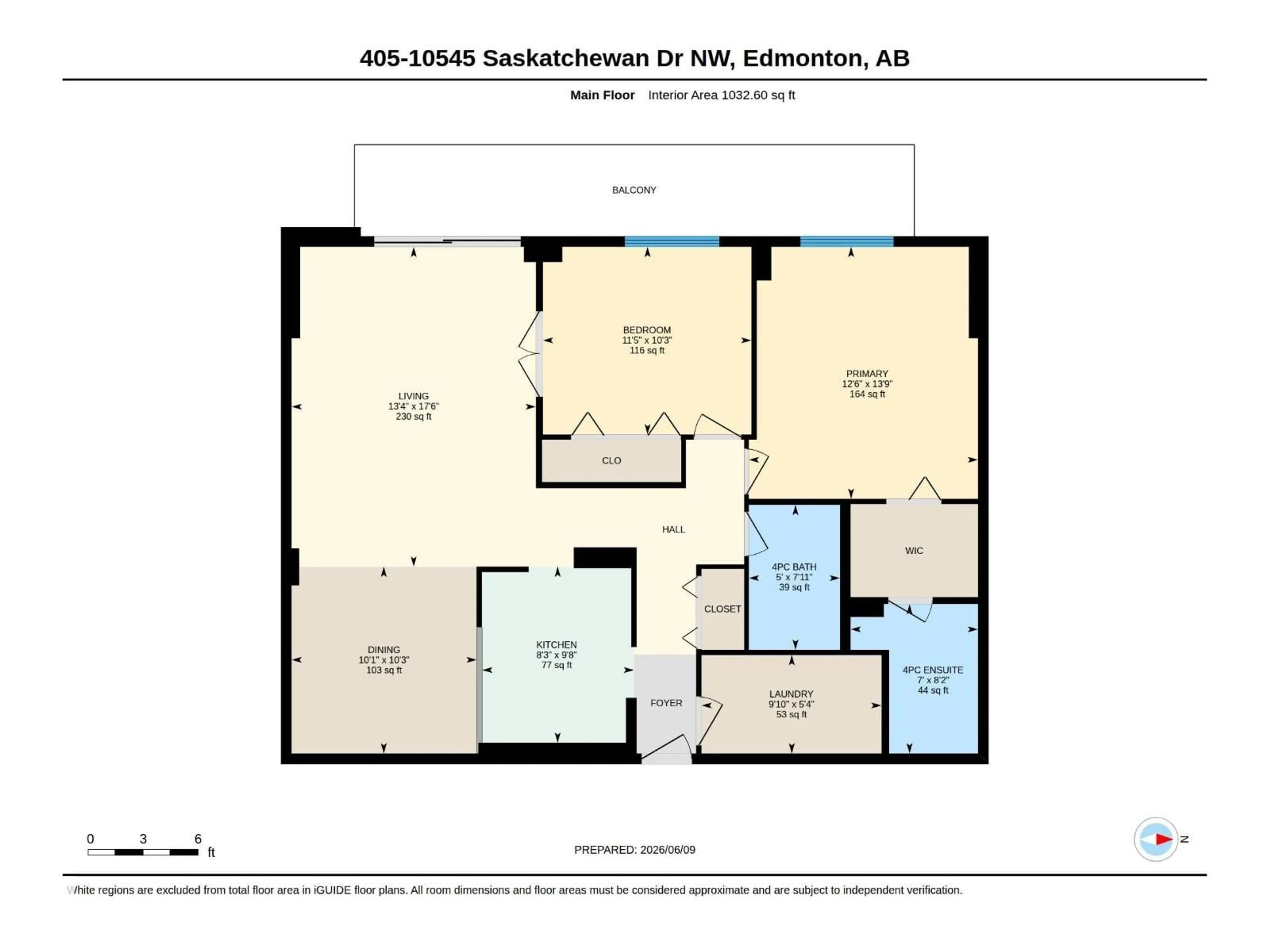 Floor plan for #405 - 10545 SASKATCHEWAN DR, Edmonton Alberta T6E6C6
