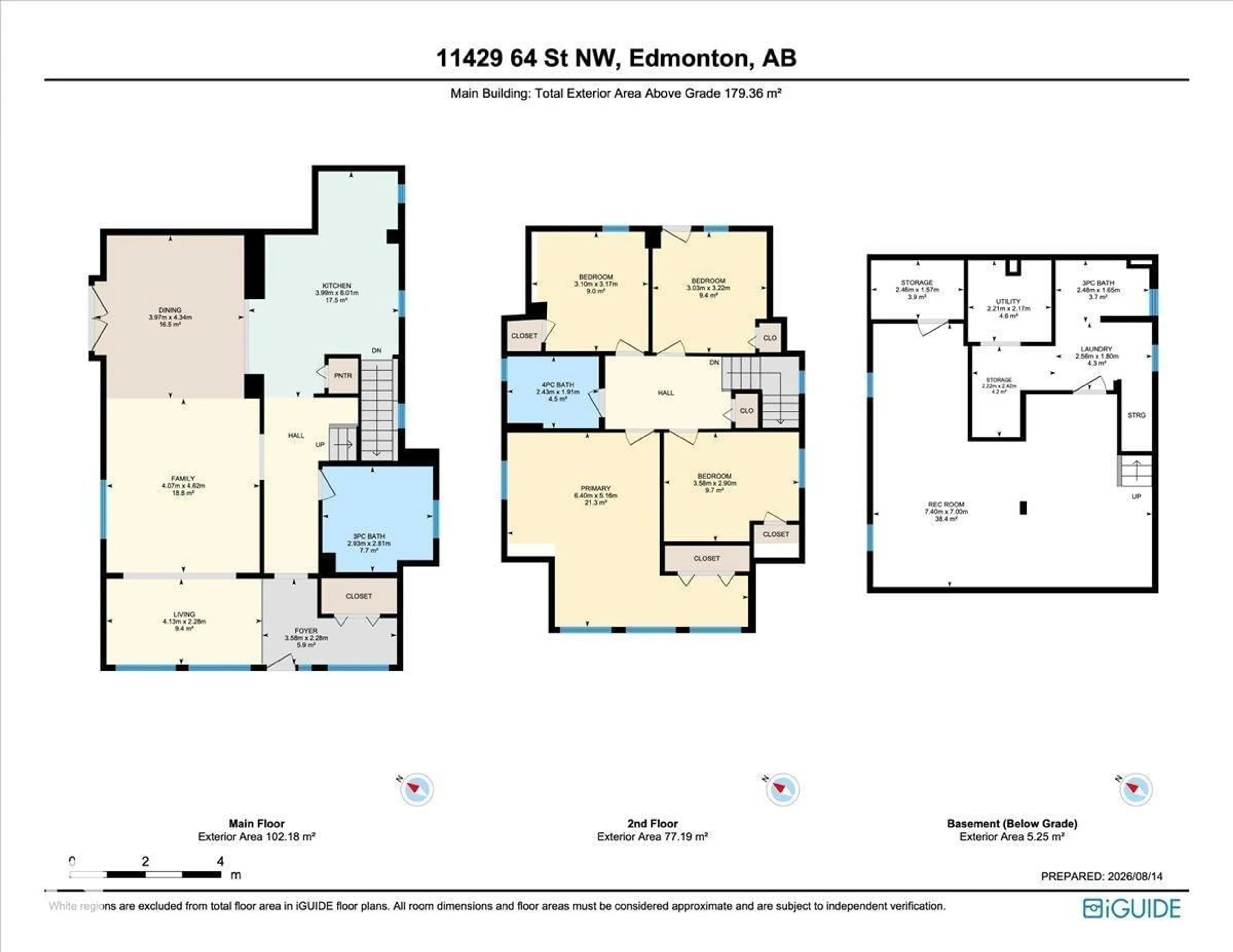 Floor plan for 11429 64 ST, Edmonton Alberta T5W4H8