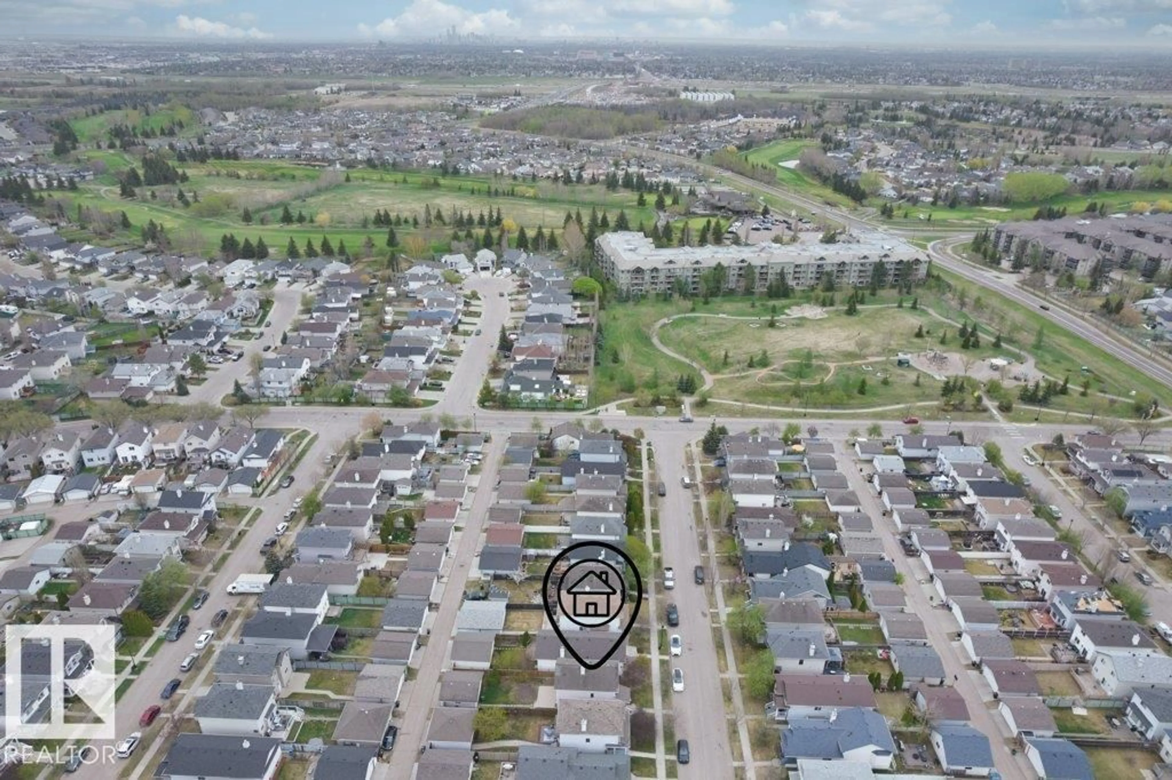 A pic from outside/outdoor area/front of a property/back of a property/a pic from drone, street for 21344 88 AV, Edmonton Alberta T5T6V1