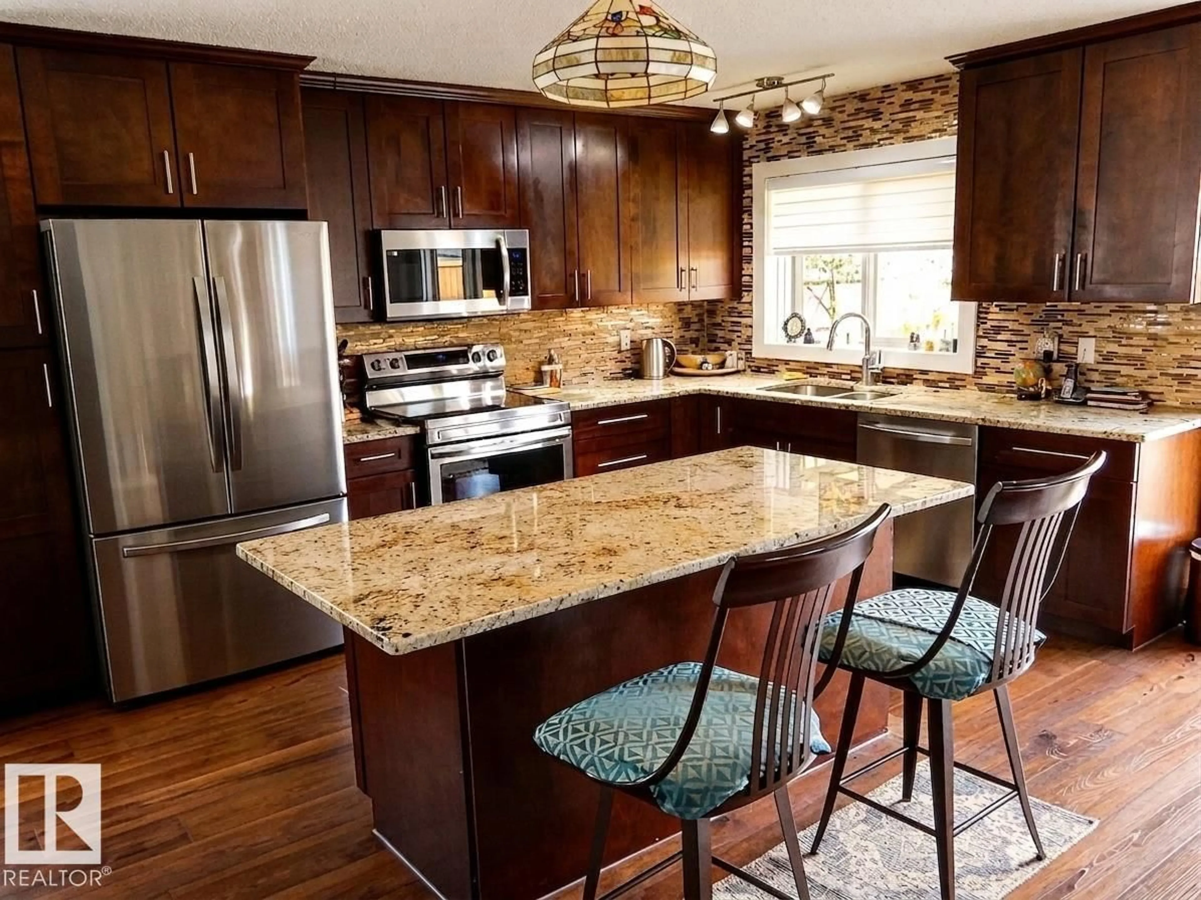 Contemporary kitchen, ceramic/tile floor for 17824 93 ST, Edmonton Alberta T5Z2H8