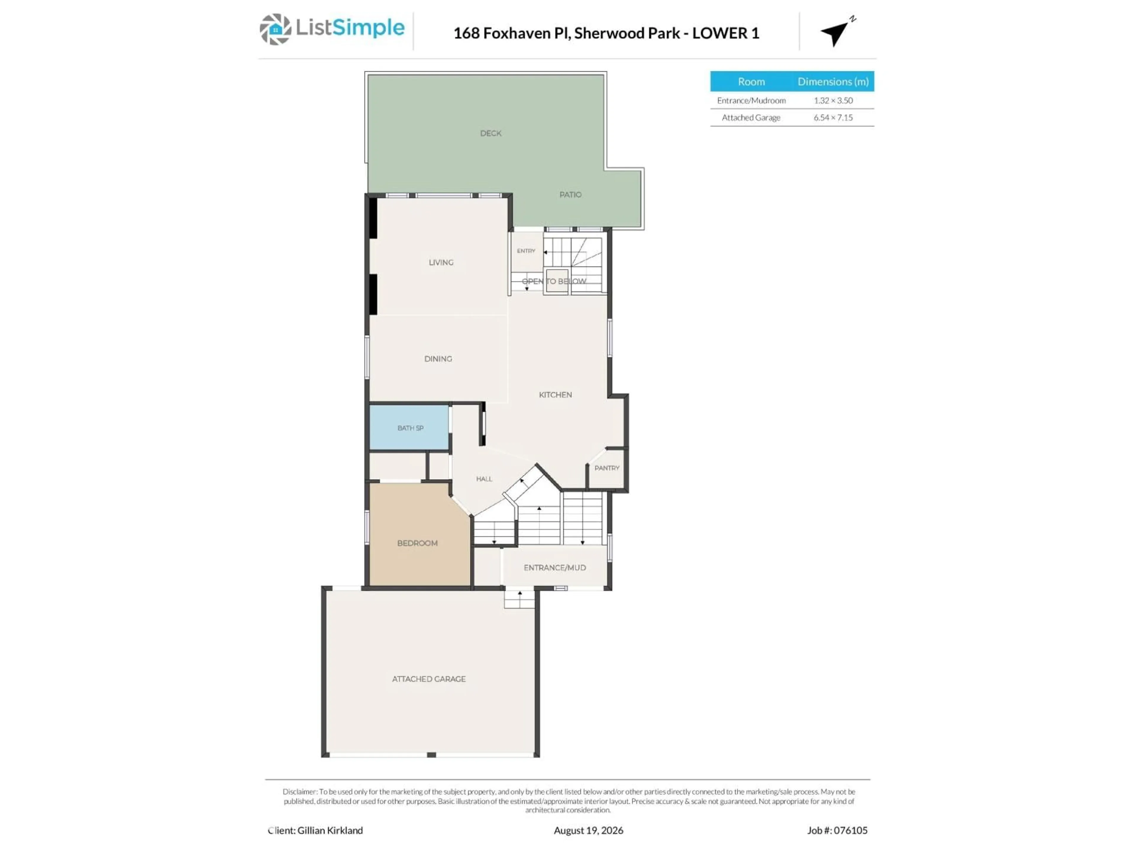 Floor plan for 168 FOXHAVEN PL, Sherwood Park Alberta T8A5Y3