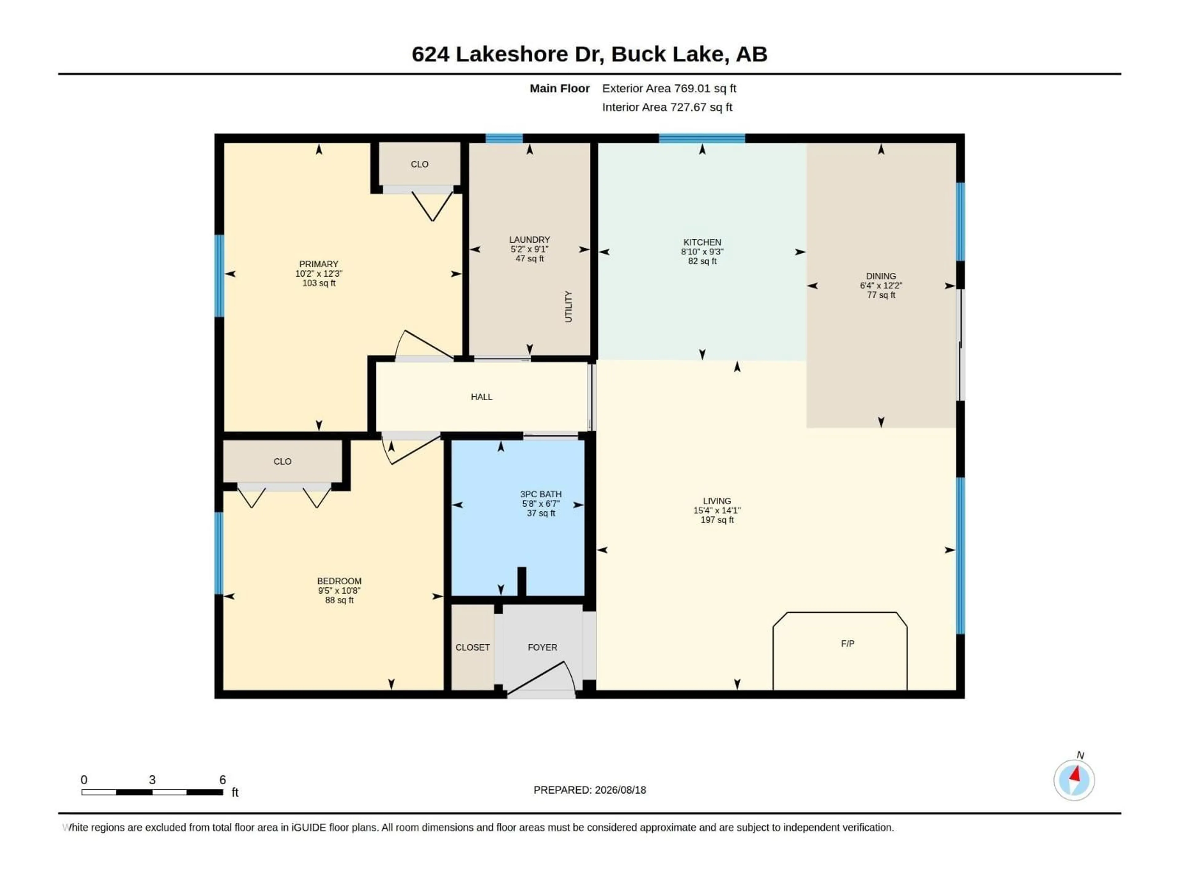 Floor plan for 624 LAKESHORE DR, Rural Wetaskiwin County Alberta T0C0T0