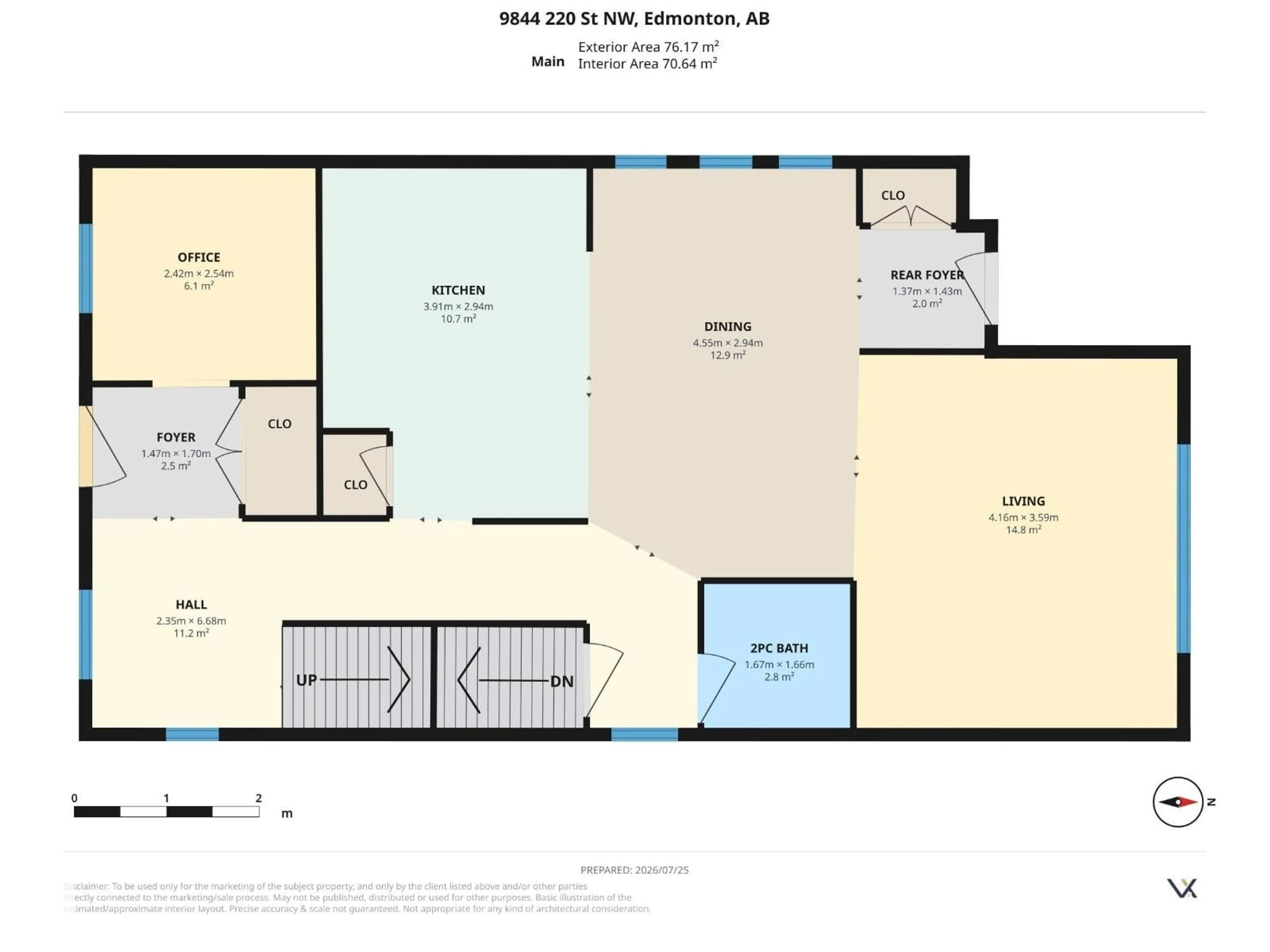 Floor plan for 9844 220 ST, Edmonton Alberta T5T4M3