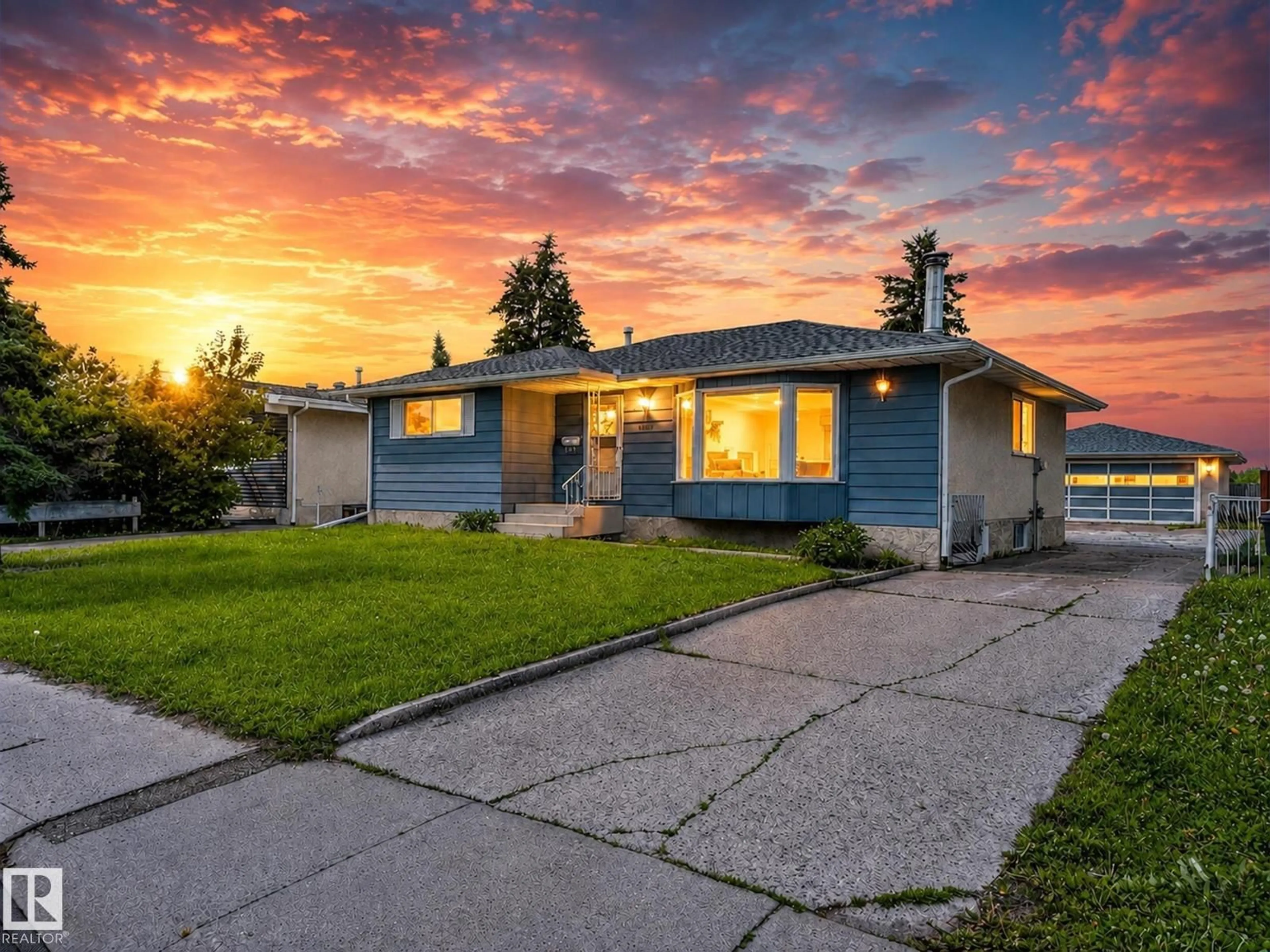 Home with vinyl exterior material, street for 11616 158 AV, Edmonton Alberta T5X2K4