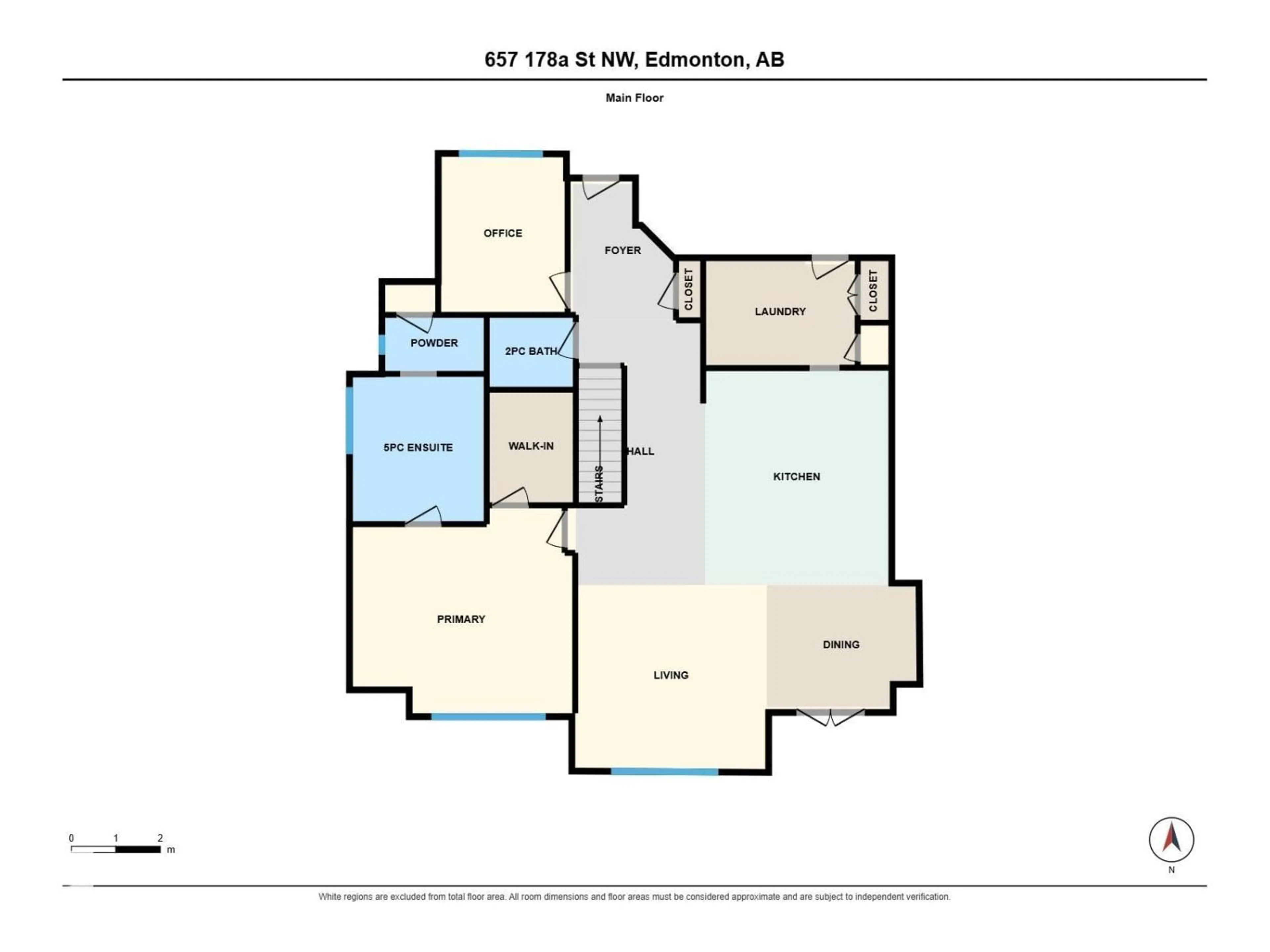 Floor plan for 657 178A ST, Edmonton Alberta T6W2L5