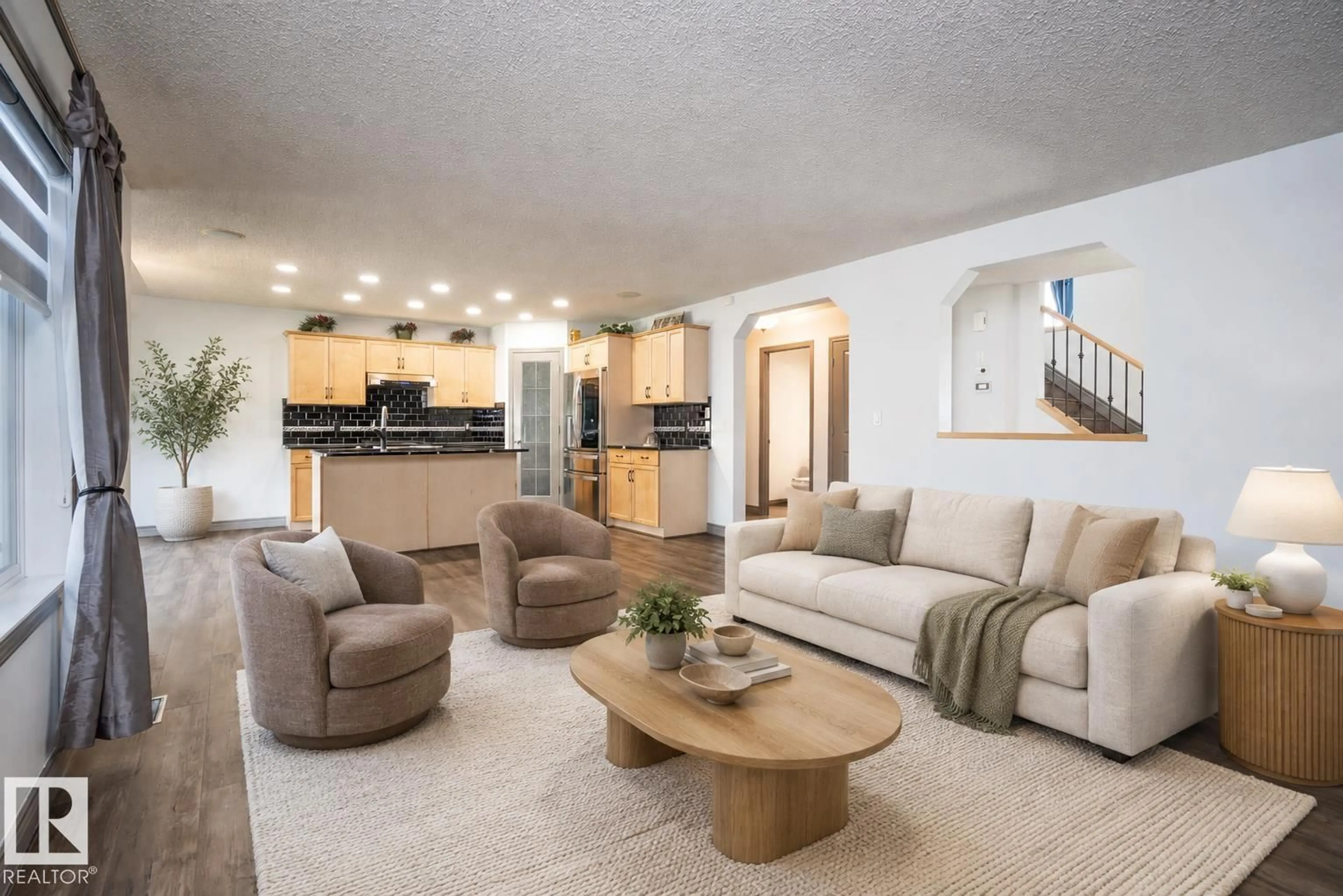 Living room with furniture, unknown for 16820 57 ST, Edmonton Alberta T5Y0K4