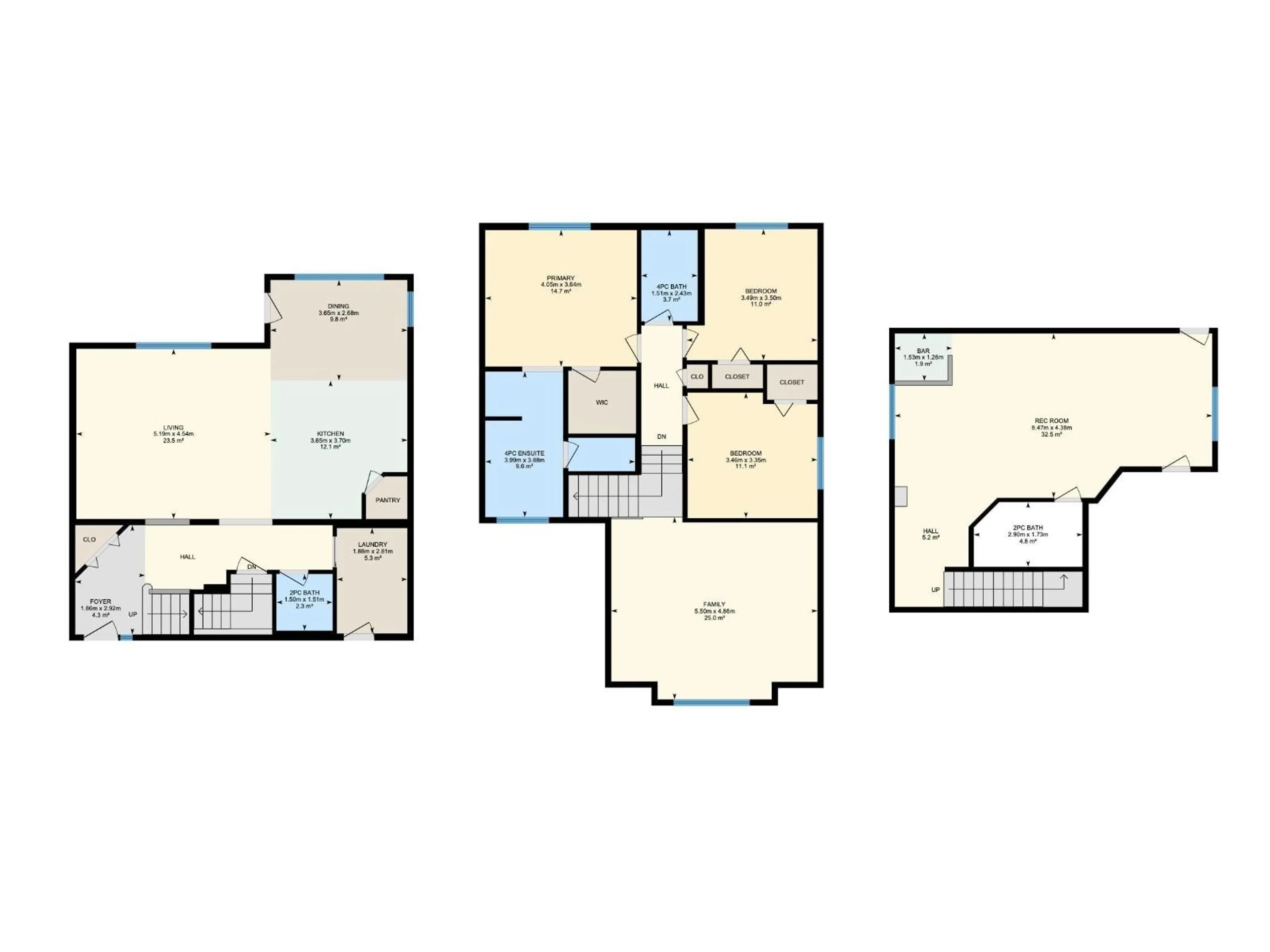 Floor plan for 16820 57 ST, Edmonton Alberta T5Y0K4