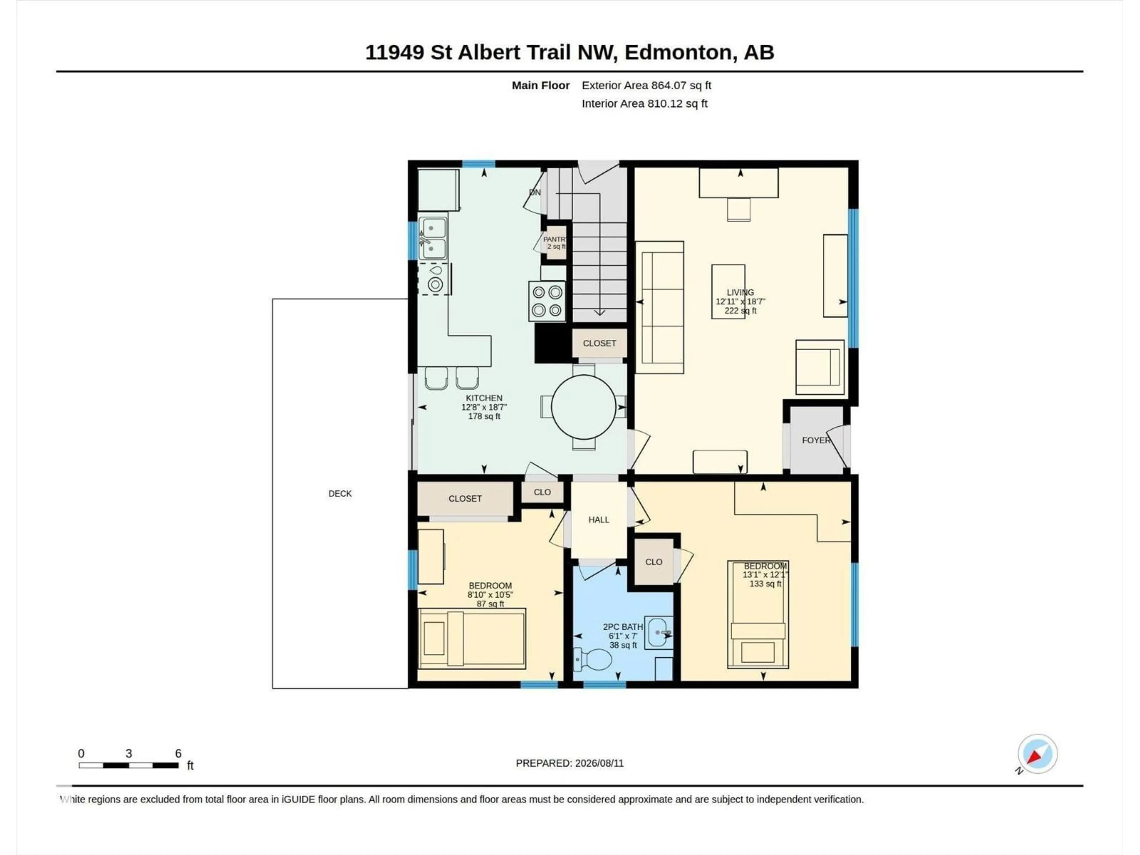 Floor plan for 11949 ST ALBERT TR, Edmonton Alberta T5L4G5