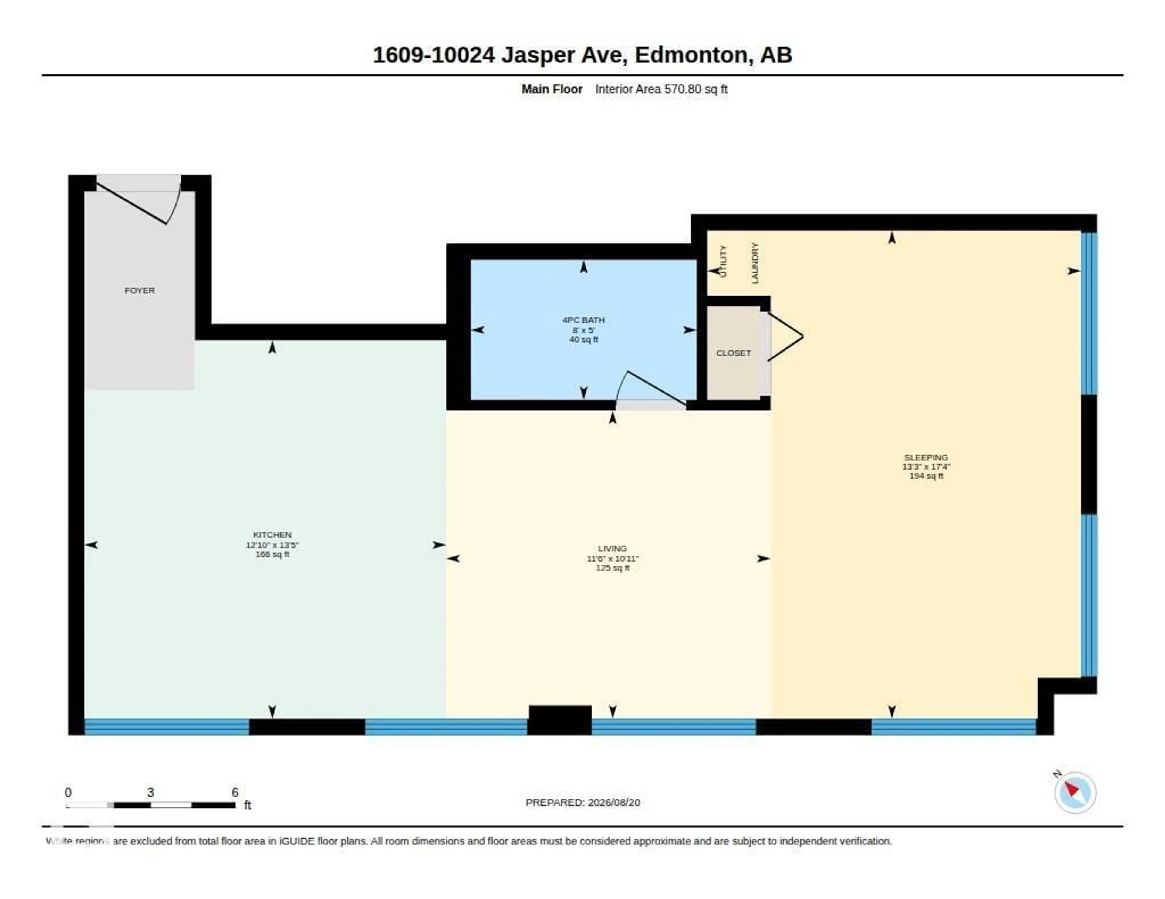 Floor plan for 1609 JASPER AV NW, Edmonton Alberta T5J1R9