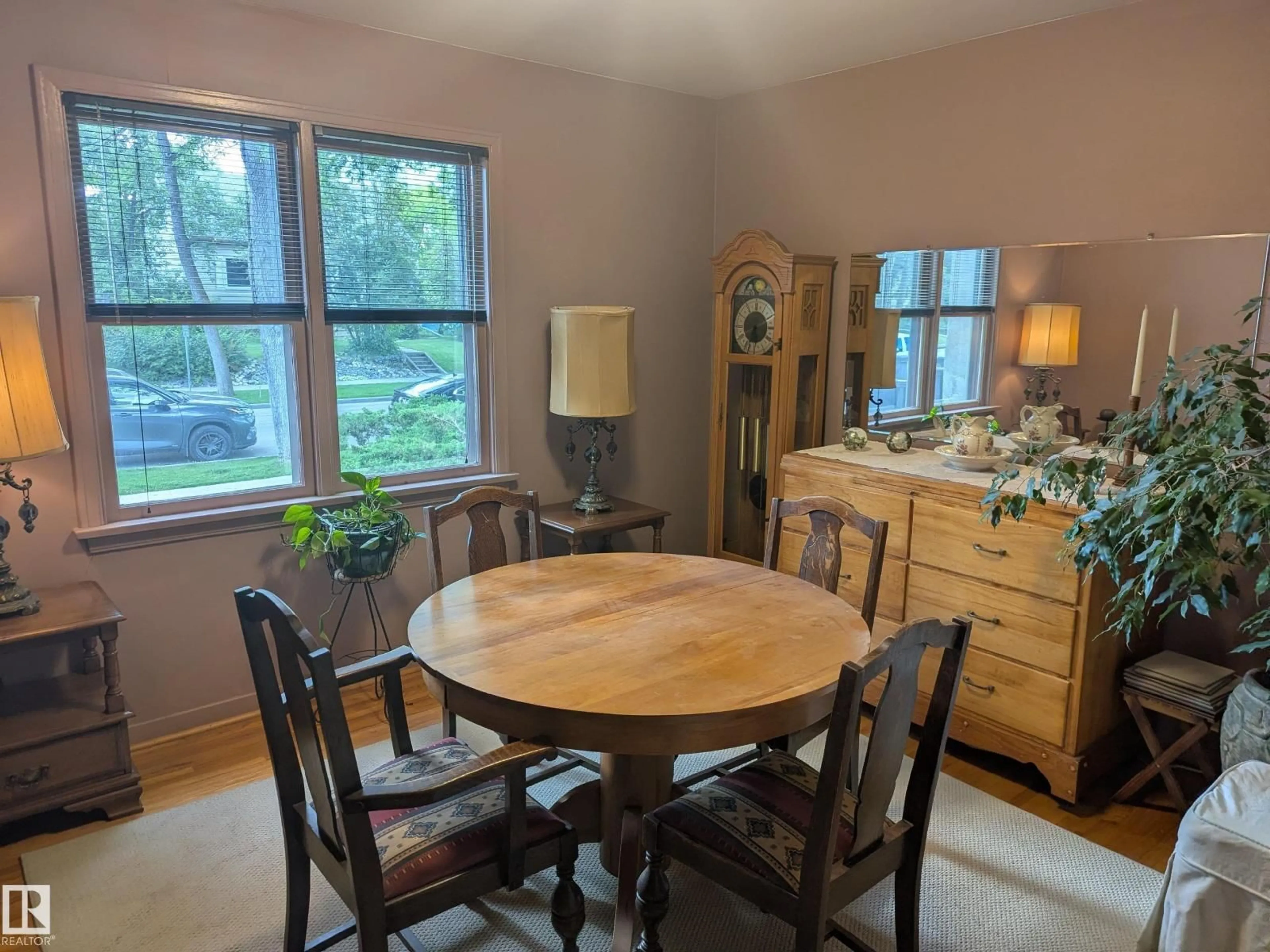 Dining room, wood/laminate floor for 6551 112A ST, Edmonton Alberta T6H4R4