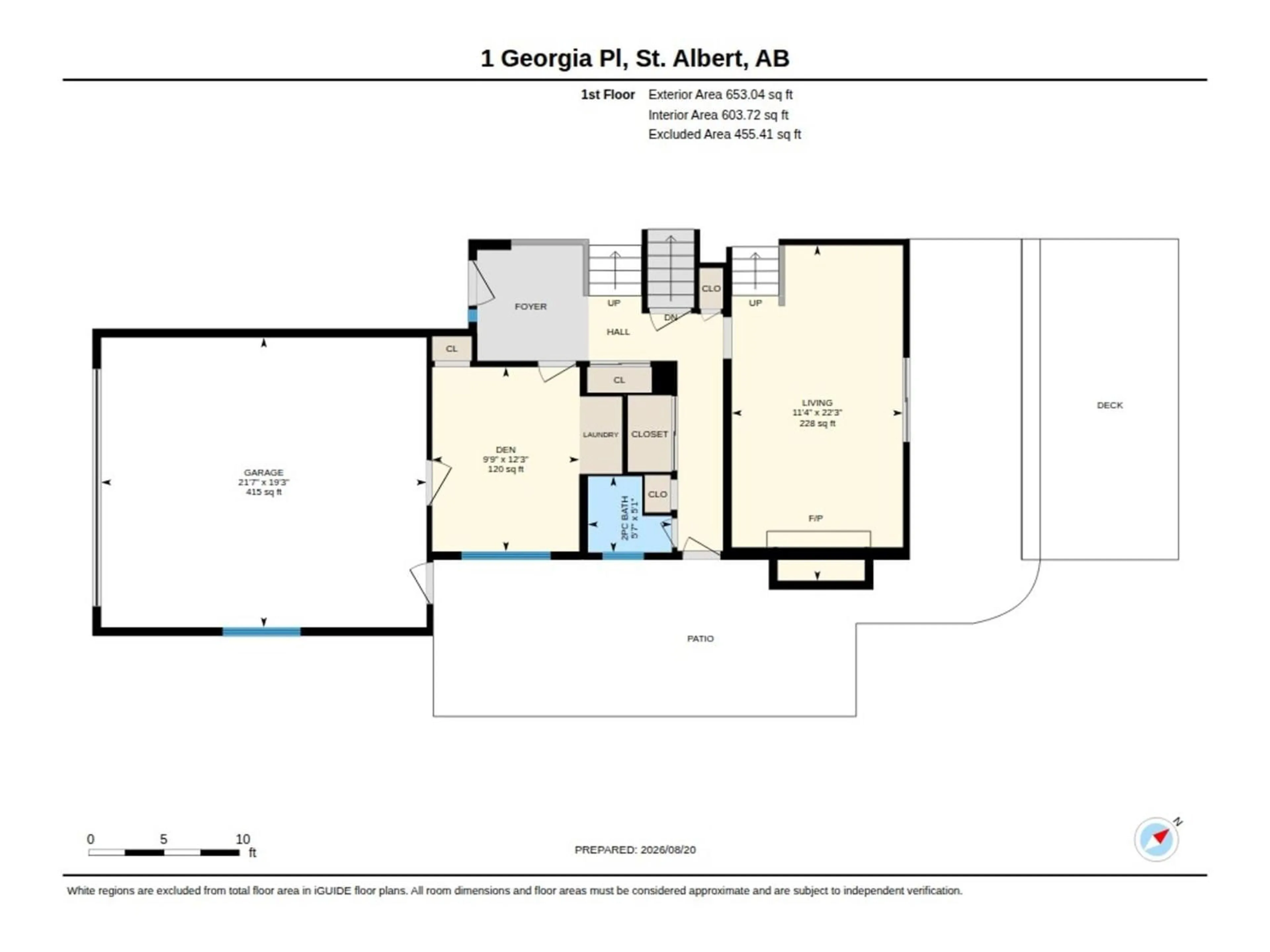 Floor plan for 1 GEORGIA PL, St. Albert Alberta T8N1R6