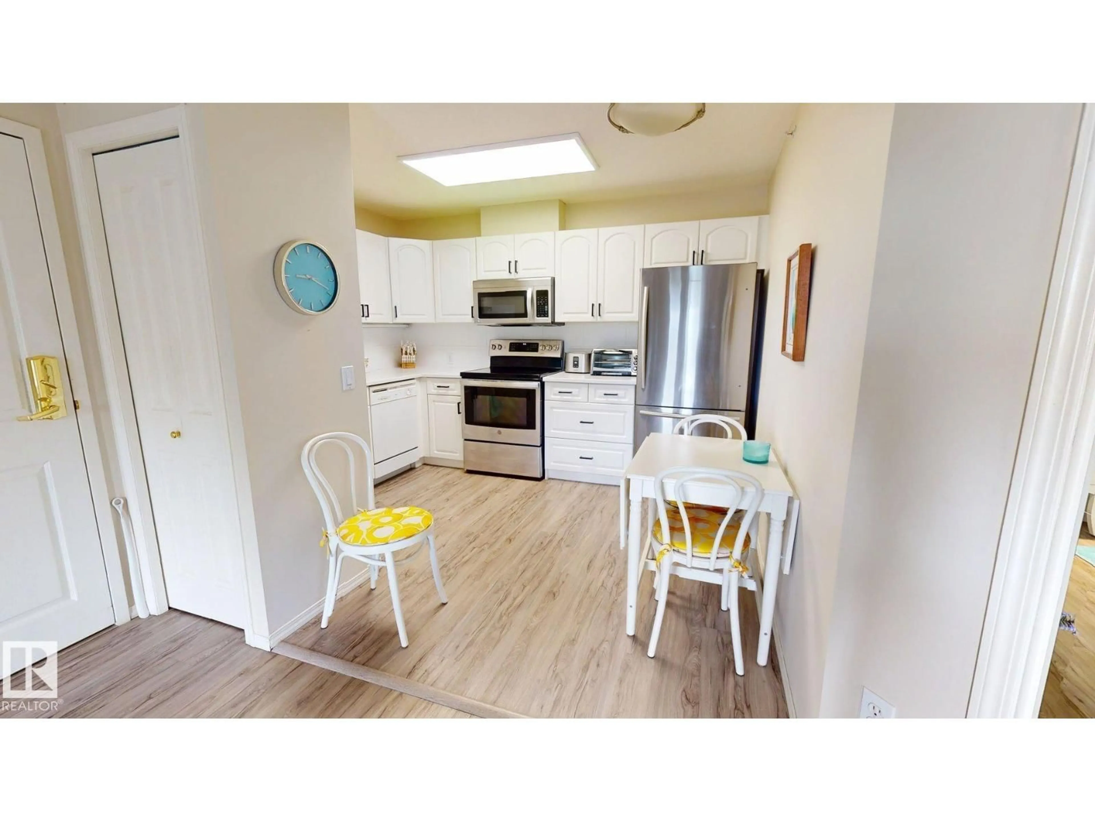 Standard kitchen, wood/laminate floor for #402 - 78 MCKENNEY AV, St. Albert Alberta T8N1L9
