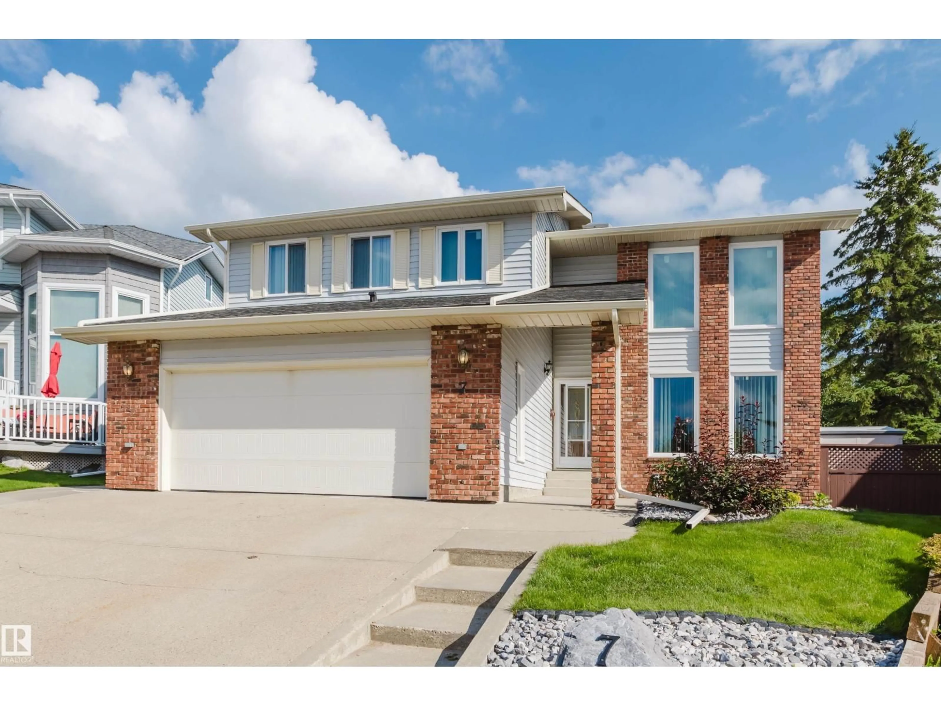 Home with brick exterior material, street for 7 HILLTOP CR, Sherwood Park Alberta T8A5E3
