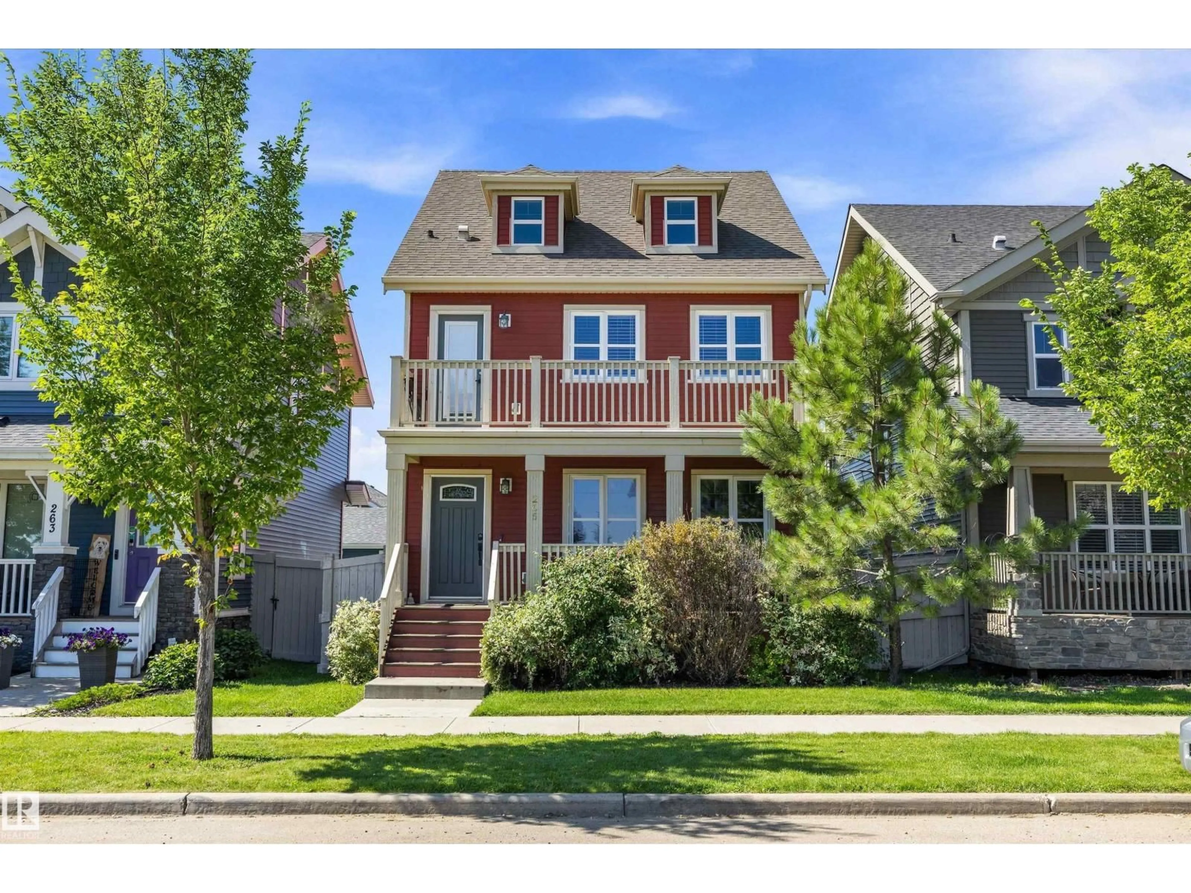 Home with vinyl exterior material, street for 265 GRIESBACH RD, Edmonton Alberta T5E6S5