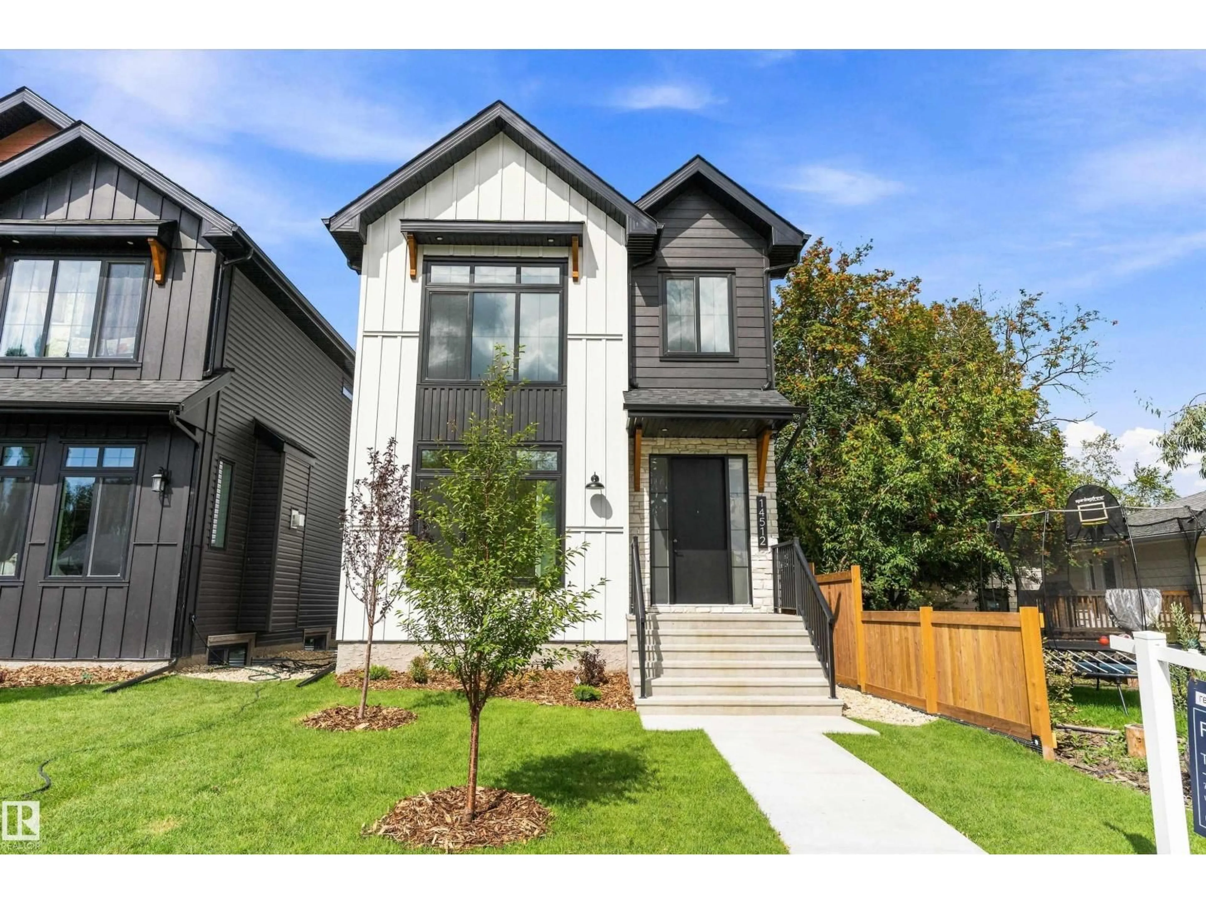 Home with brick exterior material, street for 14512 86 AV, Edmonton Alberta T5R4B6
