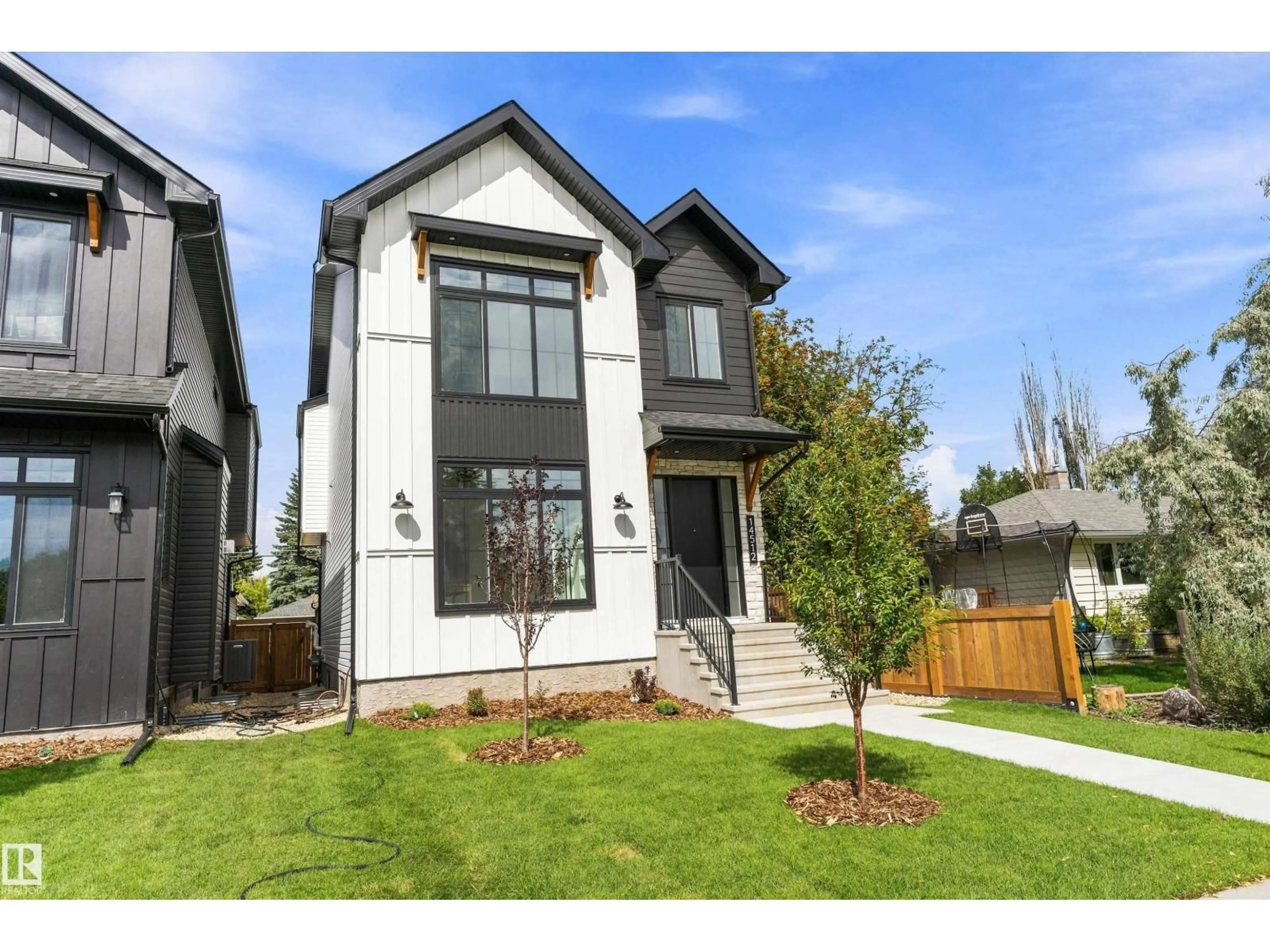 Home with brick exterior material, street for 14512 86 AV, Edmonton Alberta T5R4B6