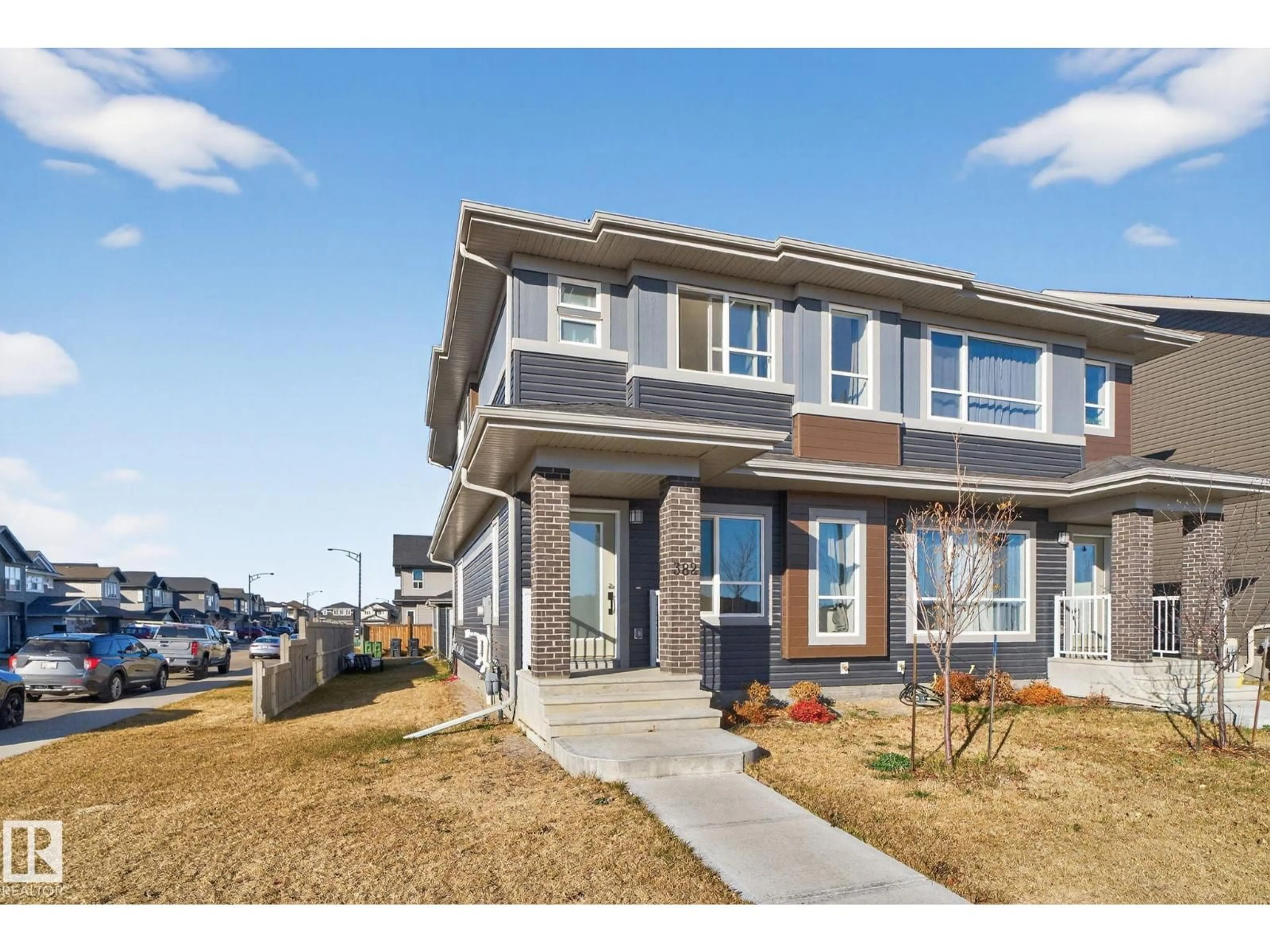 Home with vinyl exterior material, street for 382 CRYSTALLINA NERA DR, Edmonton Alberta T5Z0R9