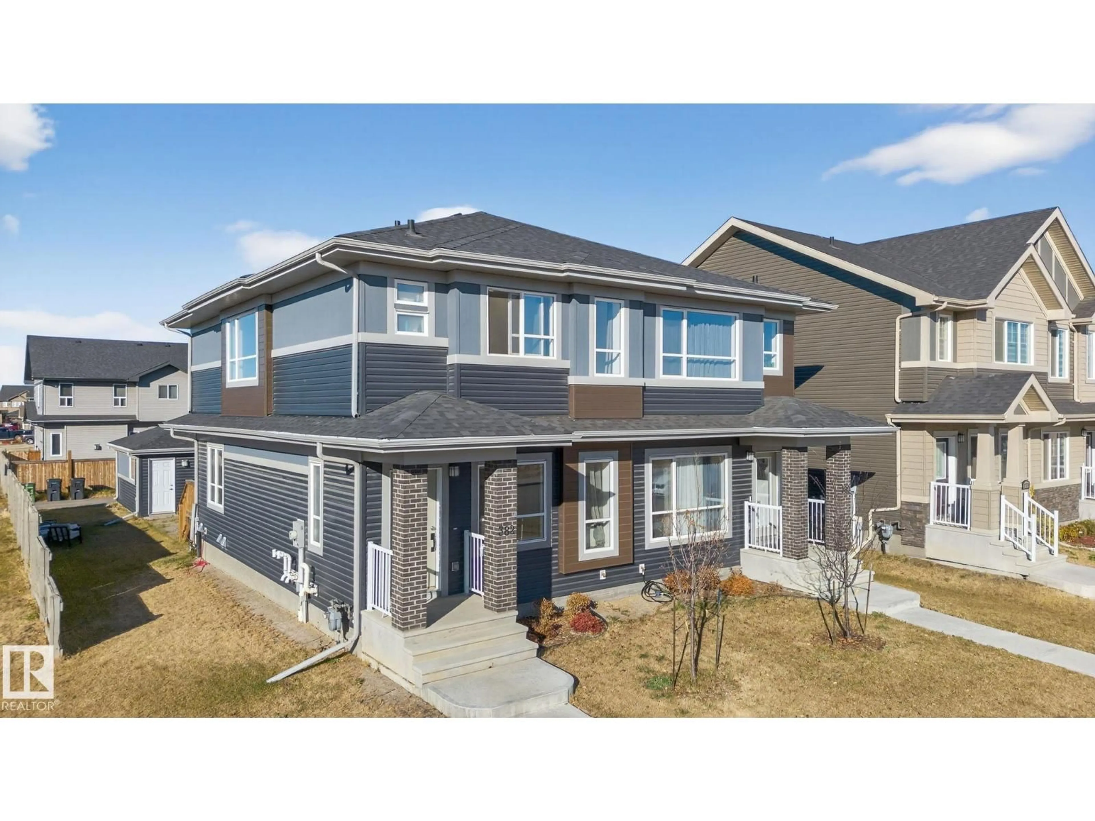 Home with vinyl exterior material, street for 382 CRYSTALLINA NERA DR, Edmonton Alberta T5Z0R9