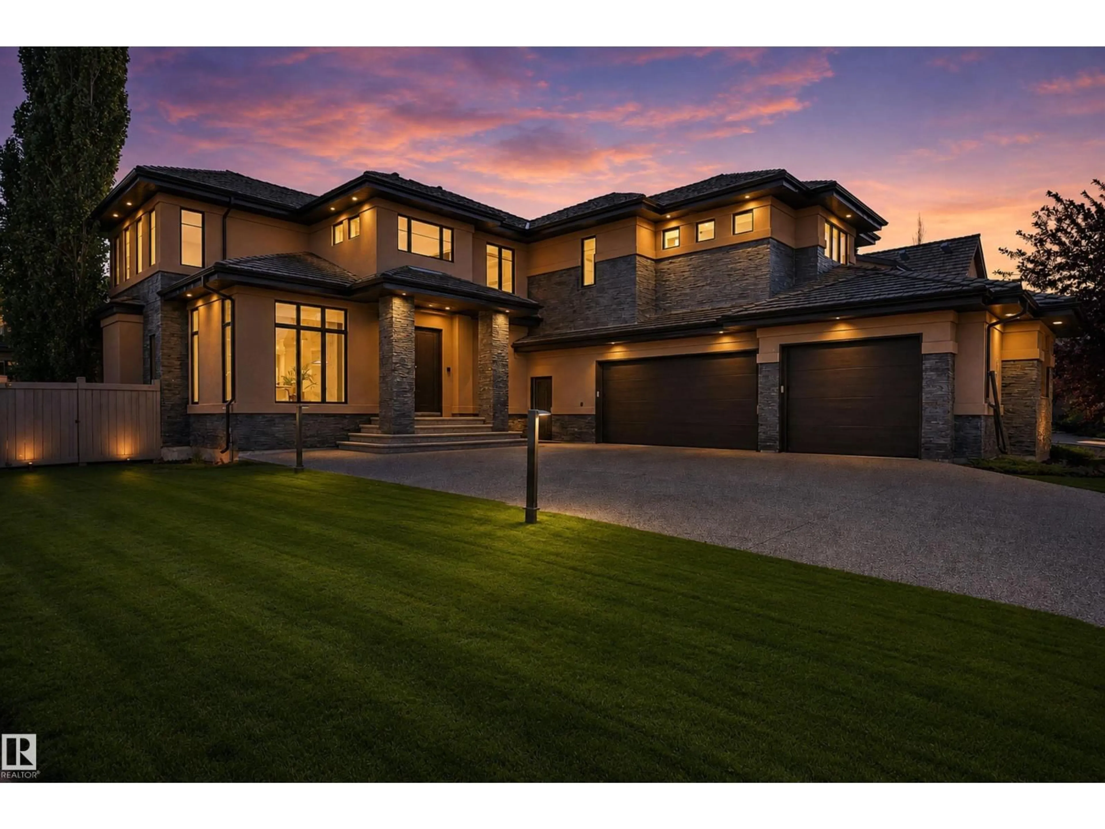 Home with brick exterior material, street for 5047 MCLUHAN RD, Edmonton Alberta T6R0J4