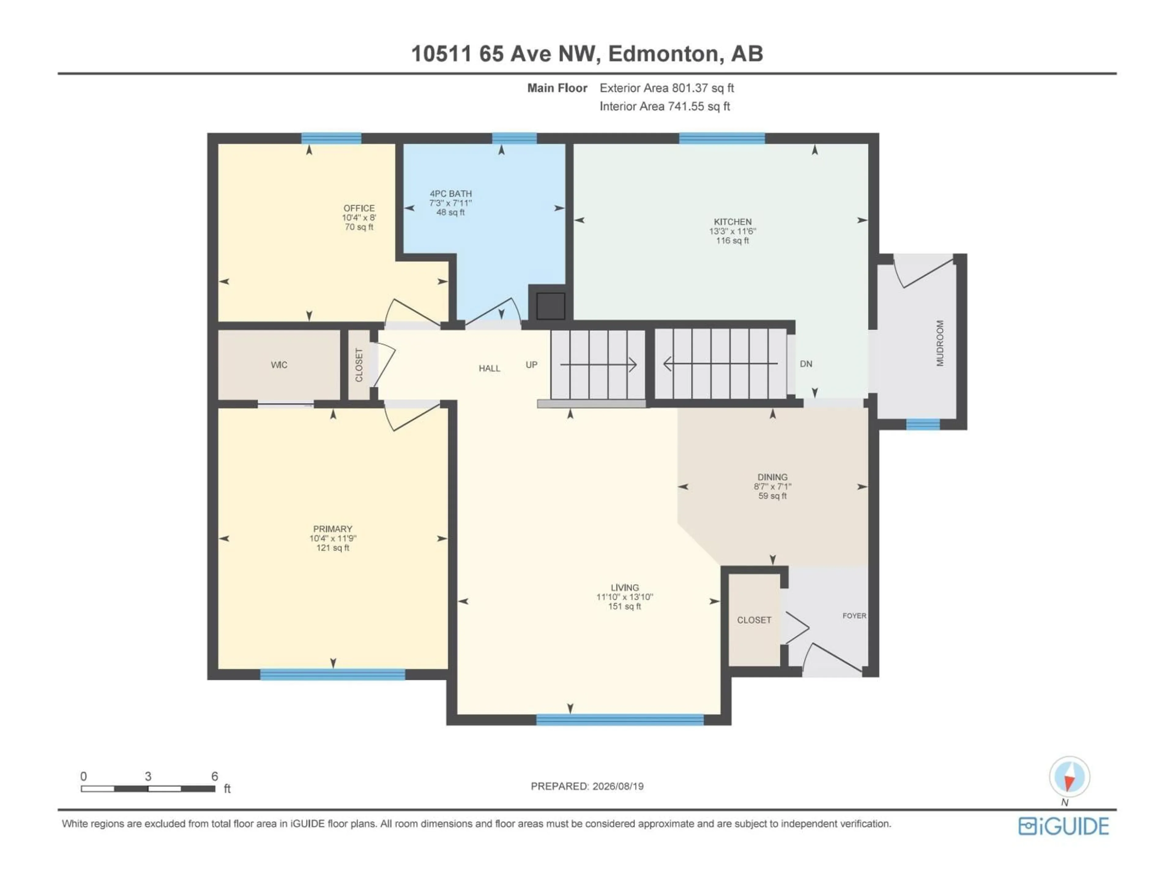 Floor plan for 10511 68 AV, Edmonton Alberta T6H2B2