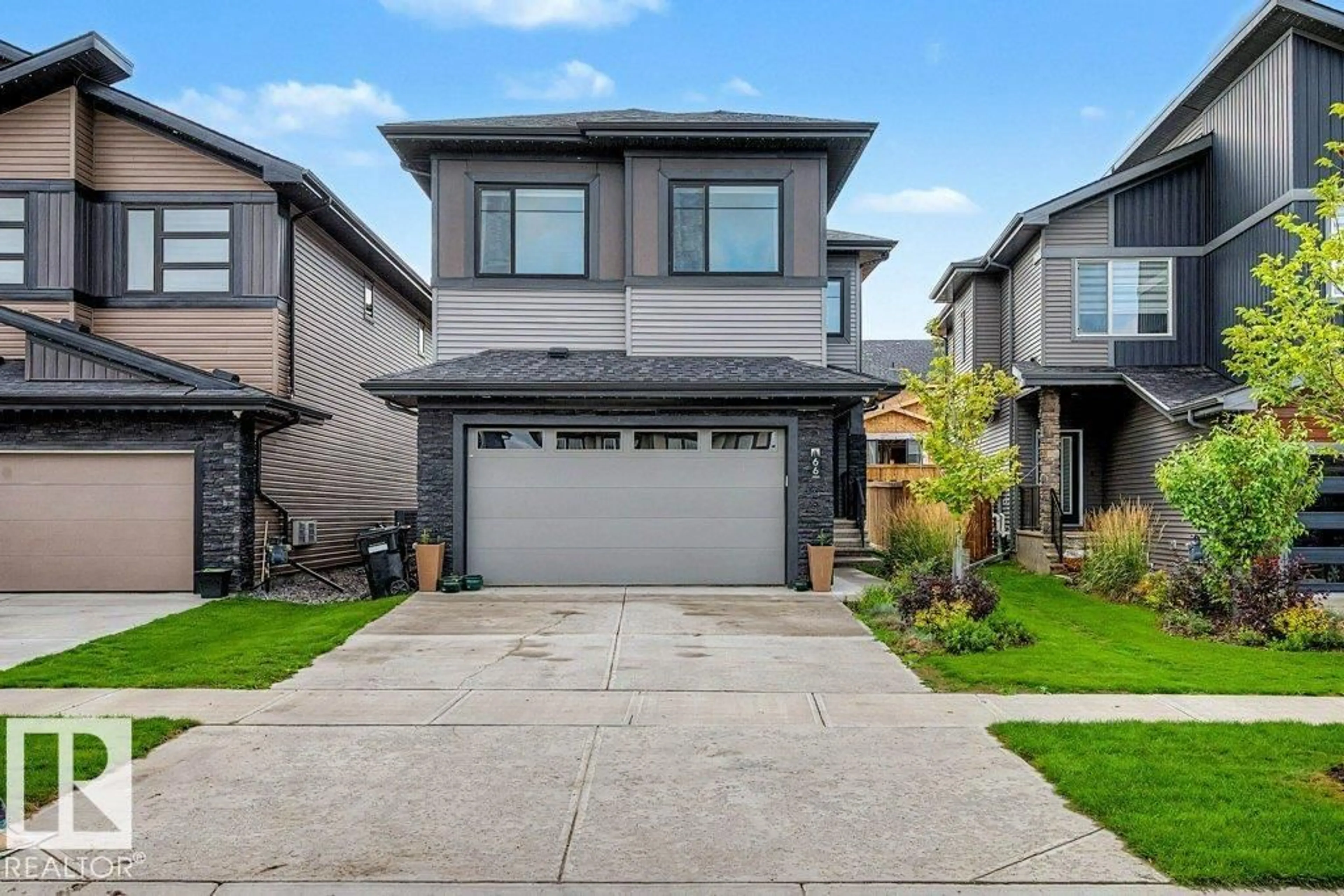 Home with vinyl exterior material, street for 66 FENWYCK BV, Spruce Grove Alberta T7X3G5