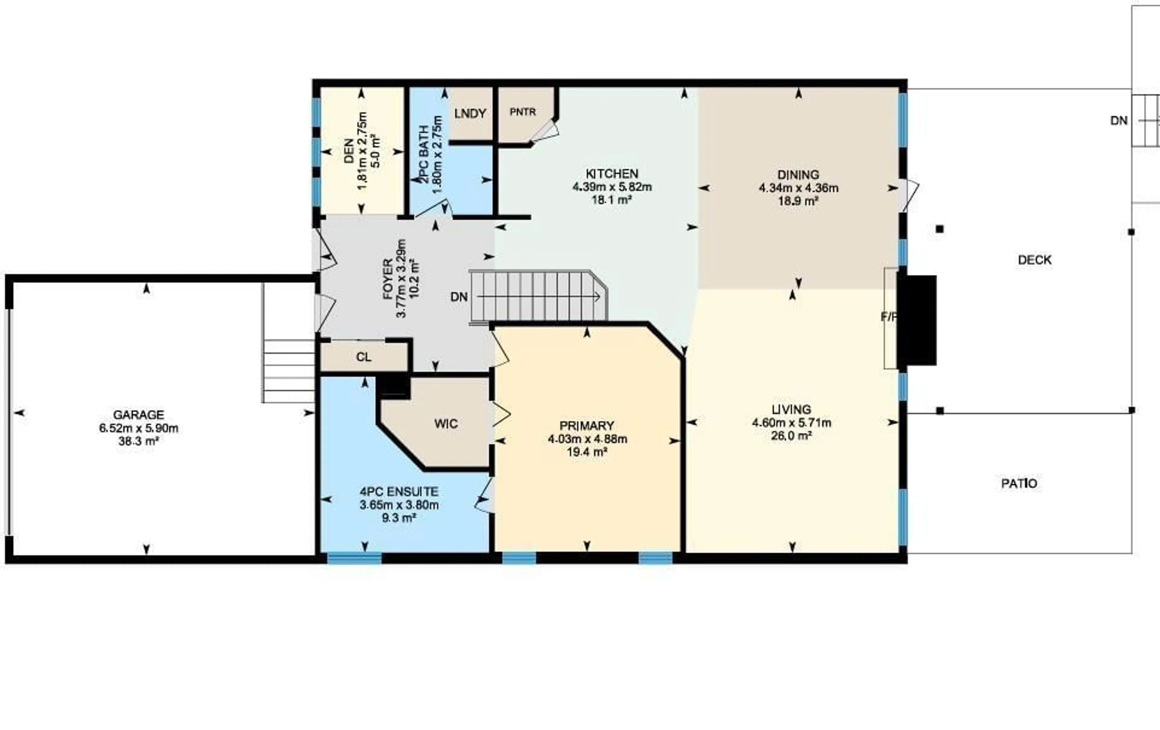 Floor plan for NW - 15552 49 ST, Edmonton Alberta T5Y0B8