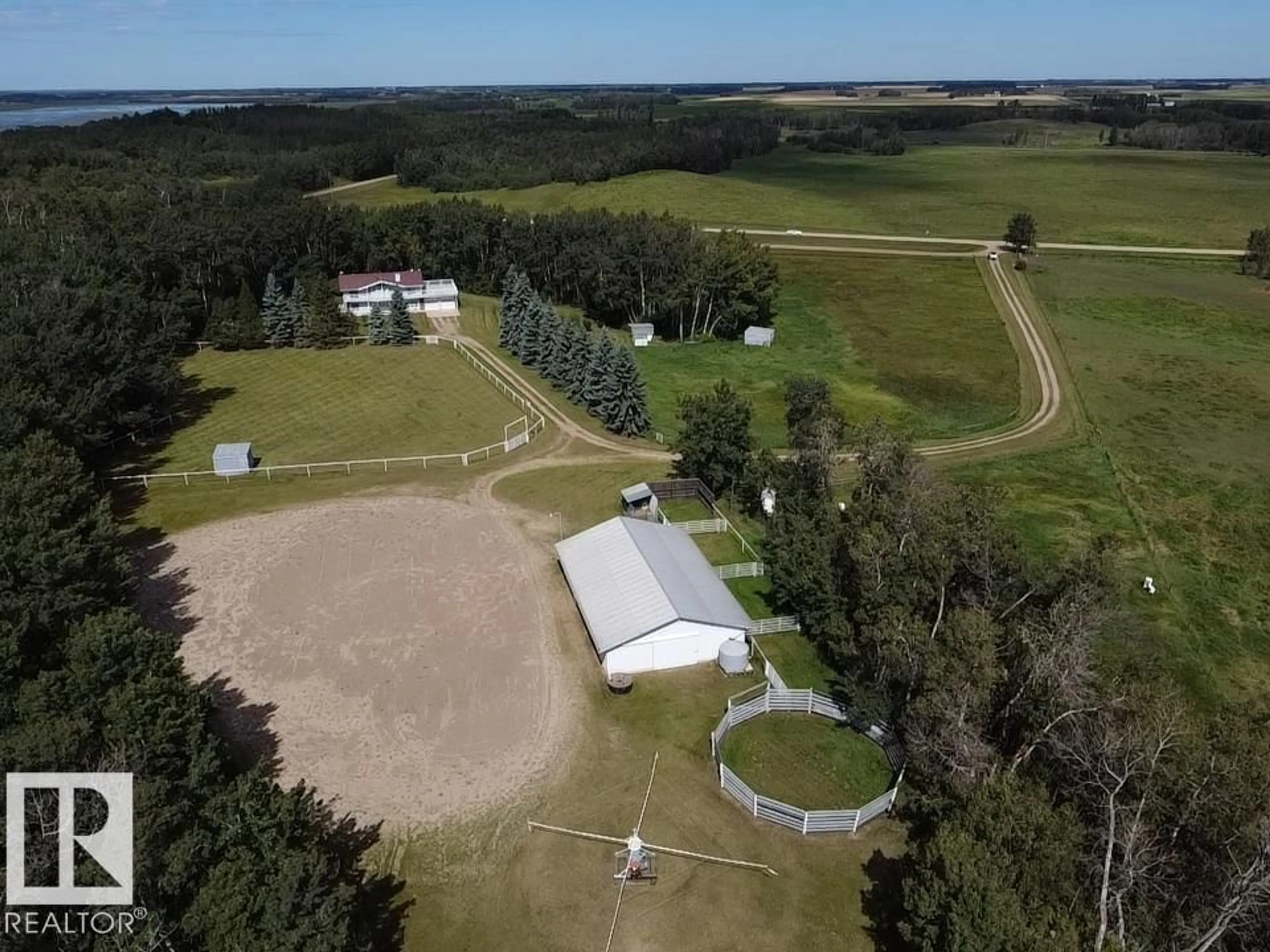 A pic from outside/outdoor area/front of a property/back of a property/a pic from drone, building for 254009 TWP ROAD 460, Rural Wetaskiwin County Alberta T9A1W8