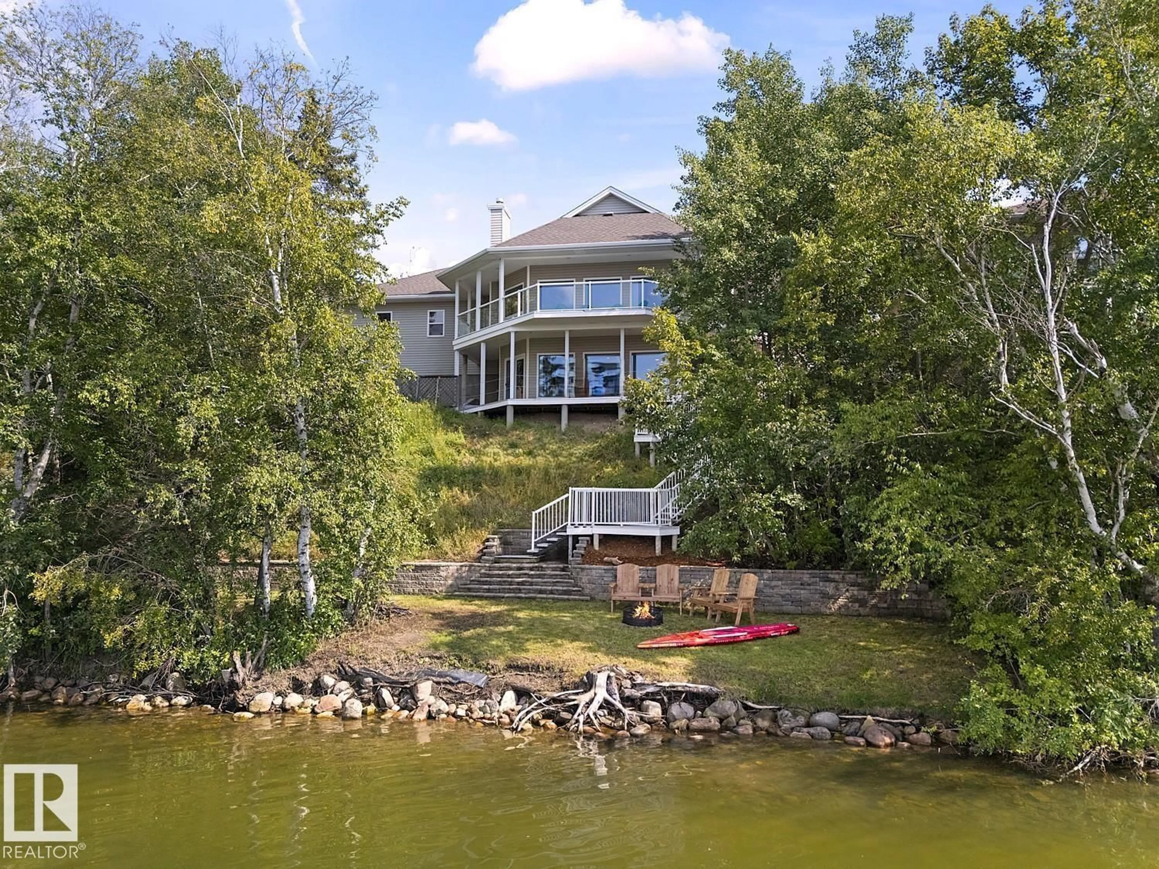 A pic from outside/outdoor area/front of a property/back of a property/a pic from drone, water/lake/river/ocean view for 6 - 61212 RANGE ROAD 463, Rural Bonnyville M.D. Alberta T9N2G9
