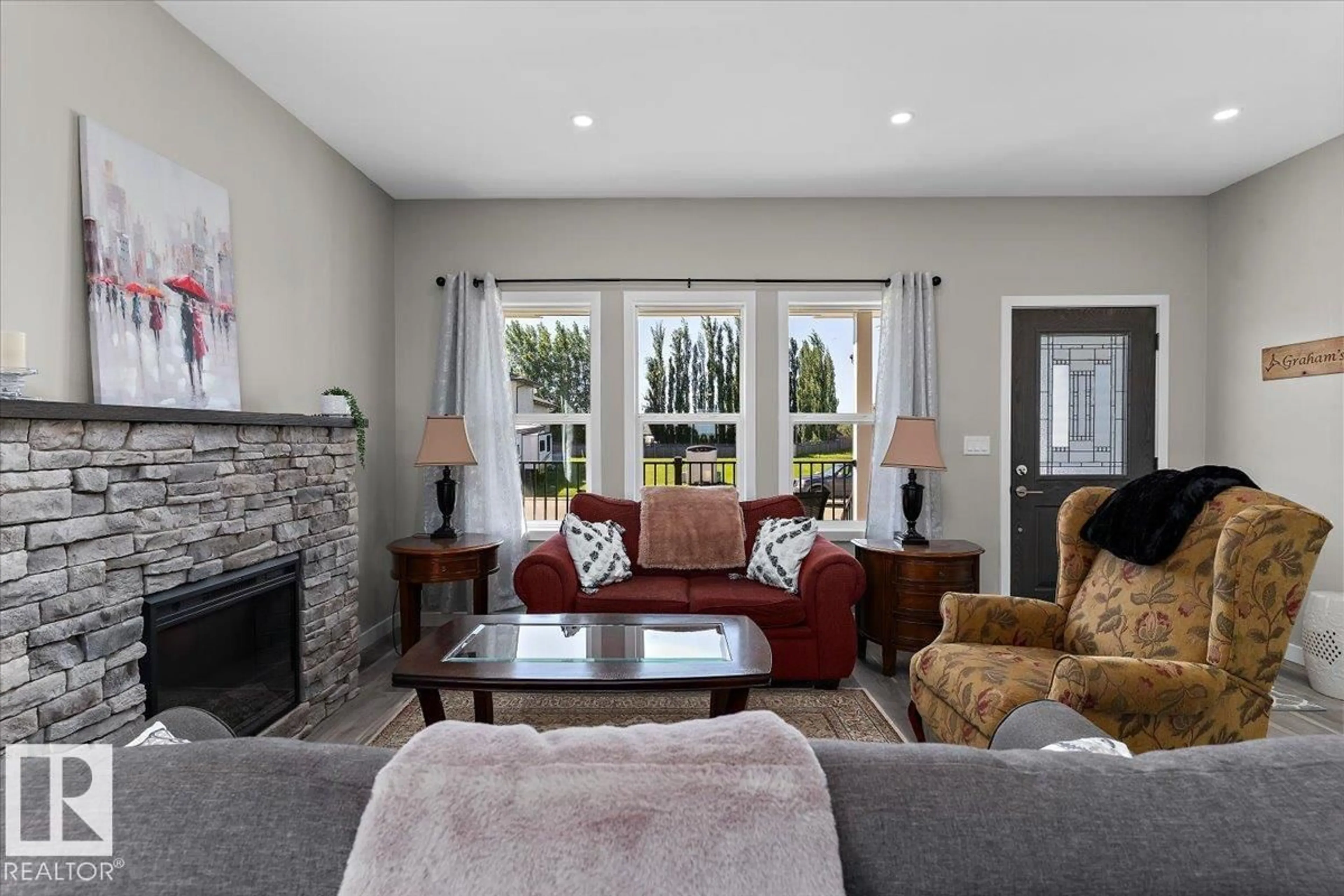 Living room with furniture, unknown for 5312 55 AV, Tofield Alberta T0B4J0