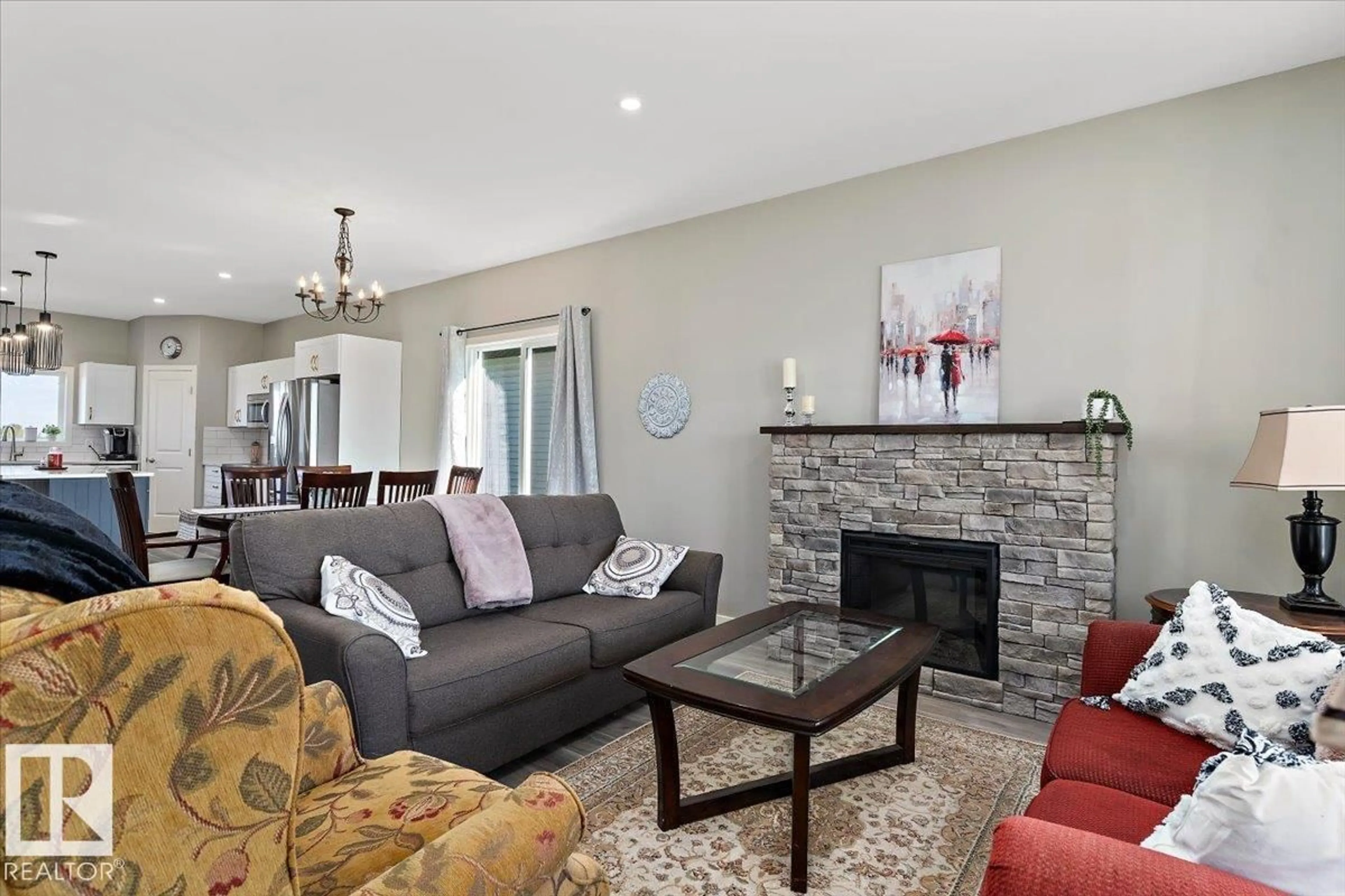 Living room with furniture, unknown for 5312 55 AV, Tofield Alberta T0B4J0