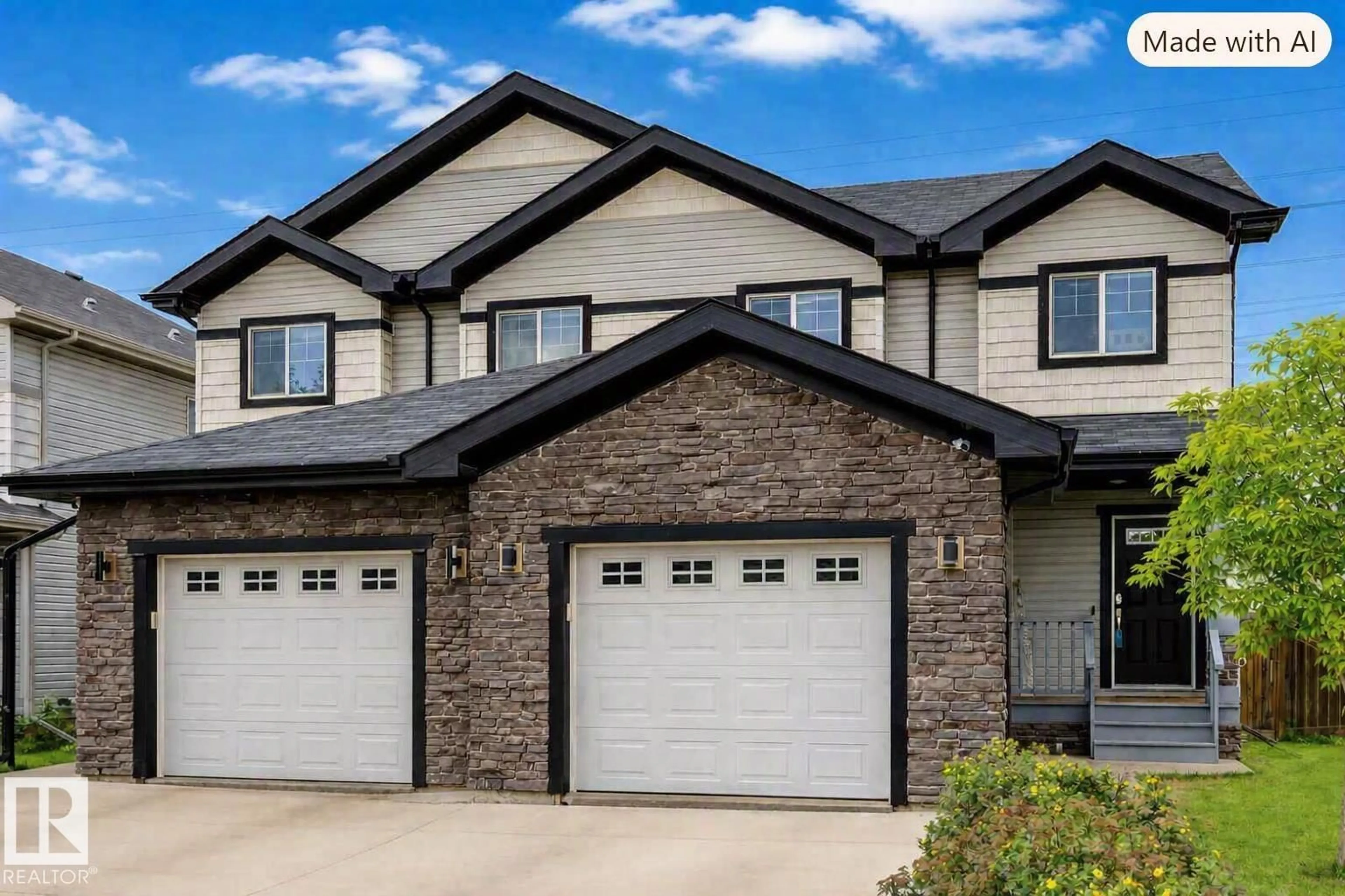 Home with brick exterior material, street for SW - 5112 1A AV, Edmonton Alberta T6X0X3