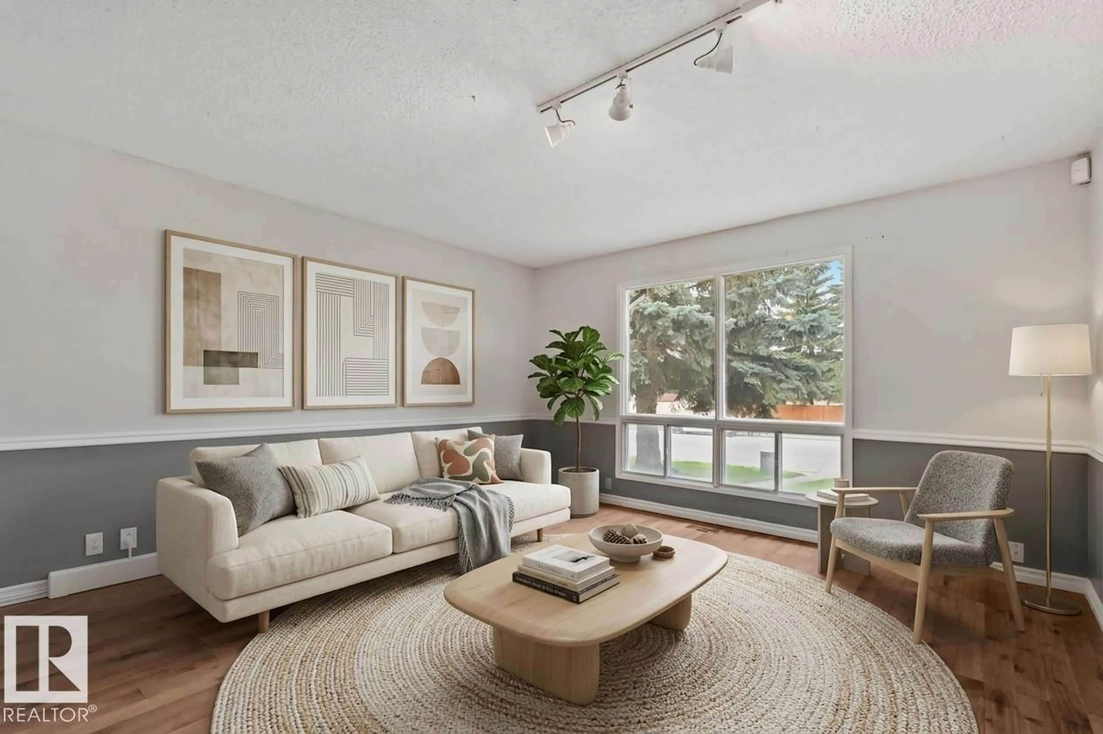 Living room with furniture, unknown for 5111 40 AV, Edmonton Alberta T6L1B3