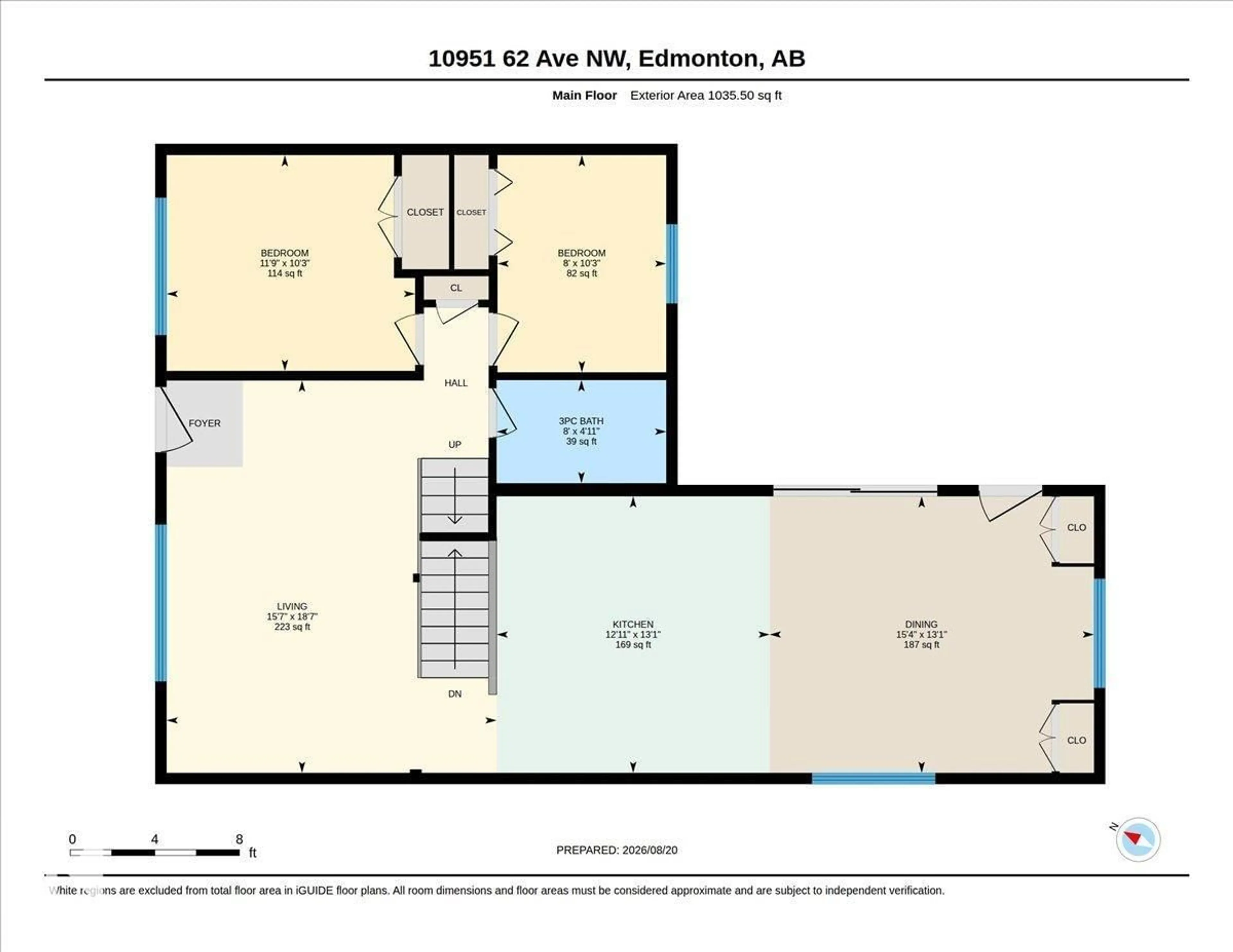 Floor plan for 10951 62 AV, Edmonton Alberta T6H1N3