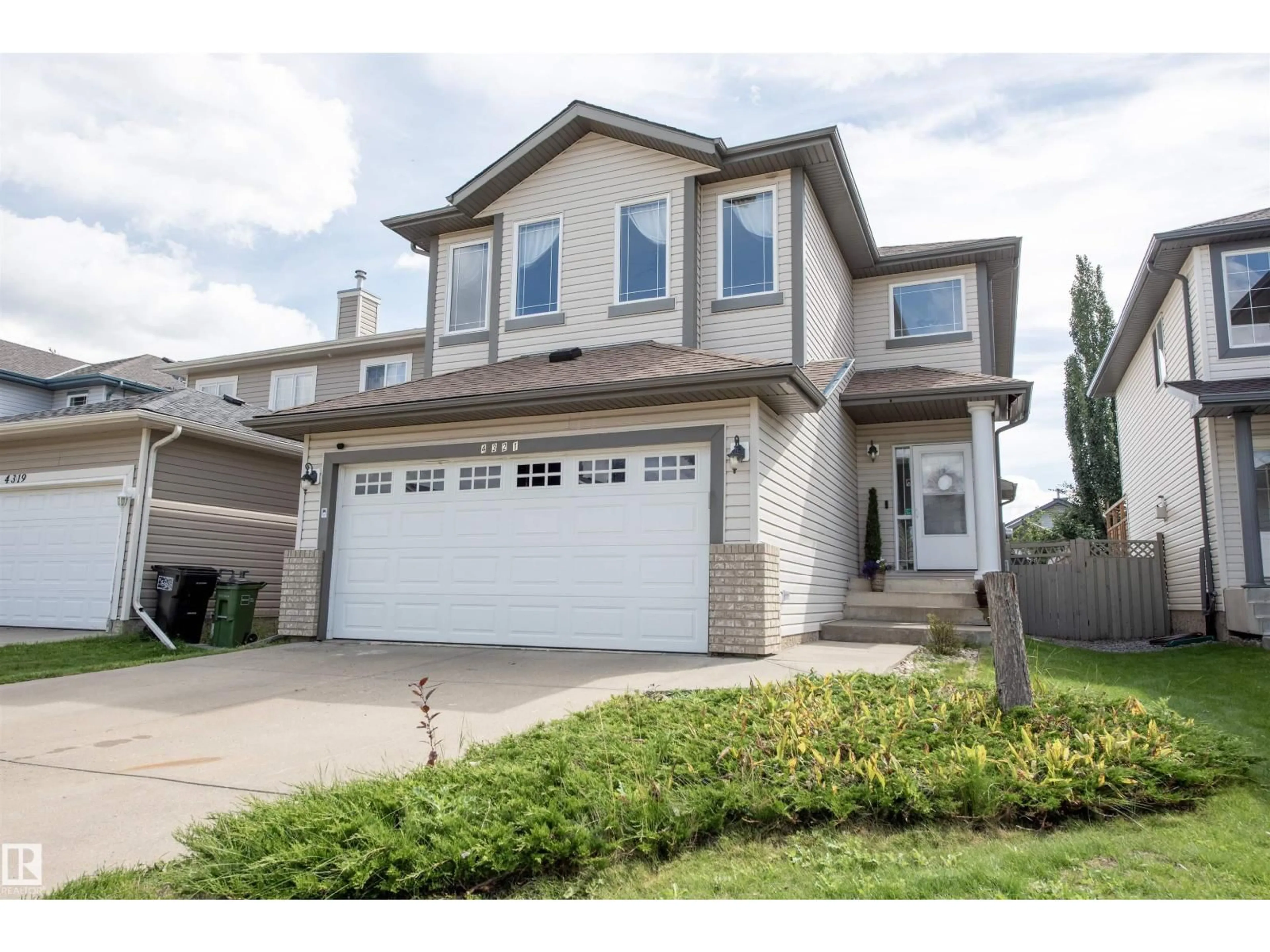 Home with vinyl exterior material, street for 4321 MCMULLEN WY, Edmonton Alberta T6W1N5